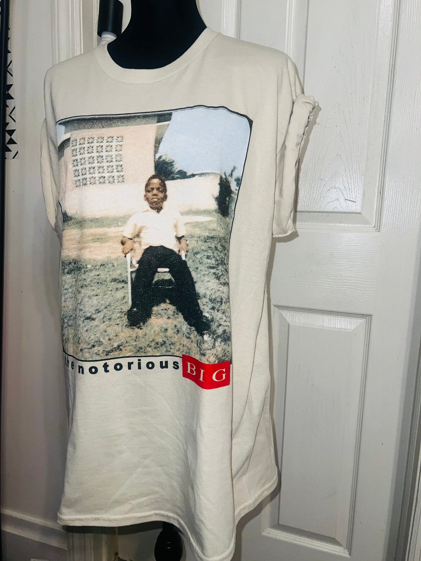 Notorious BIG Oversized Distressed Tee