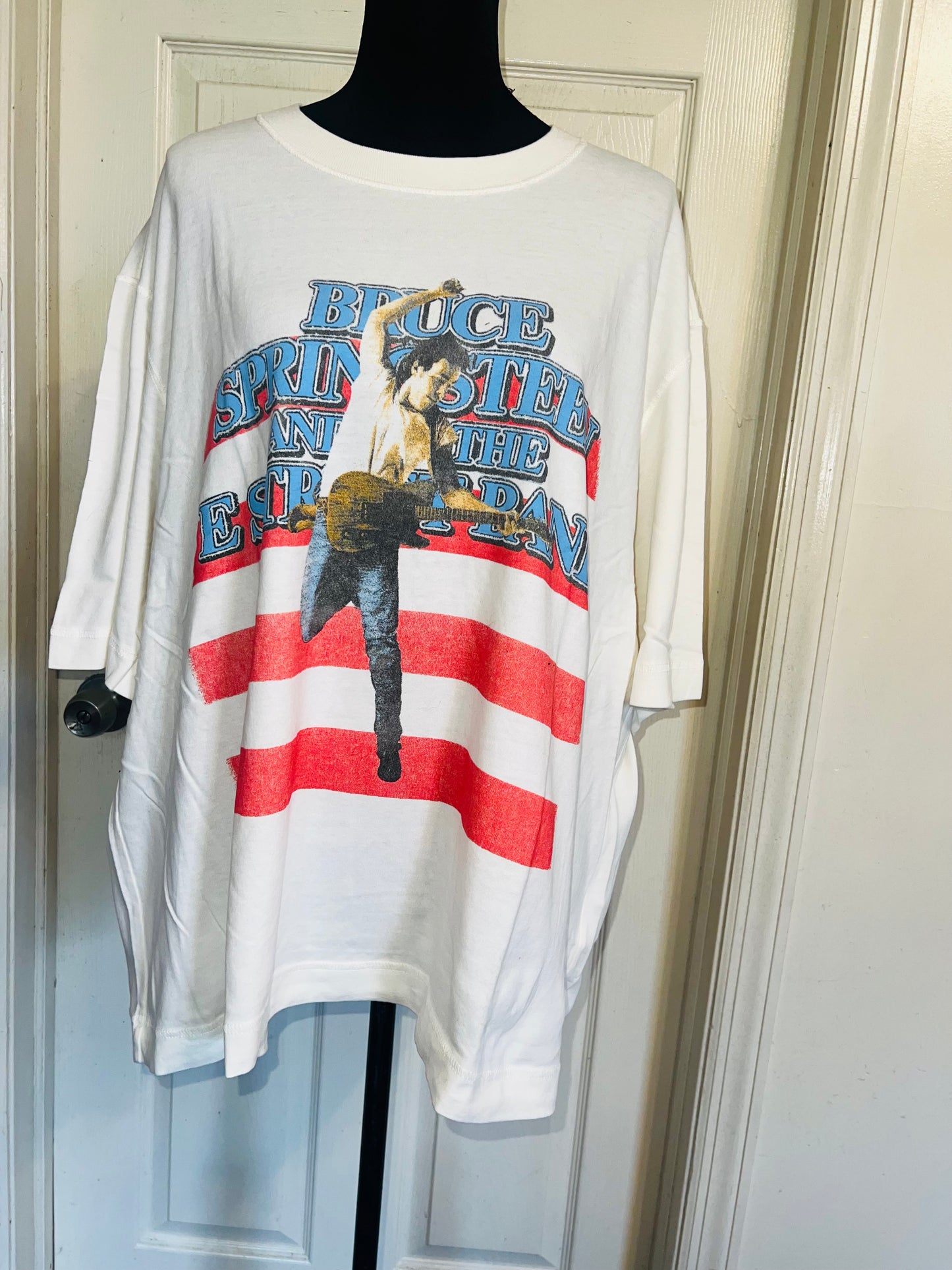 Bruce Springsteen and the Street Band Double Sided Oversized Distressed Tee
