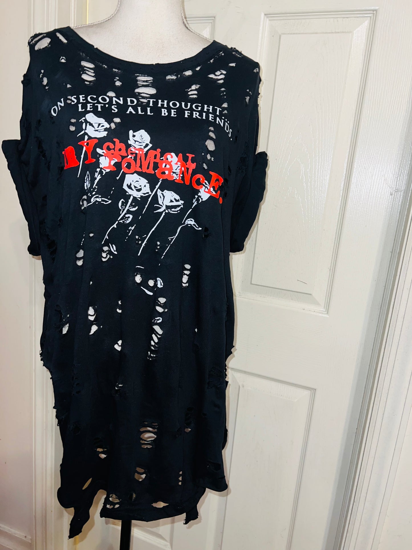 My Chemical Romance Oversized Distressed Tee