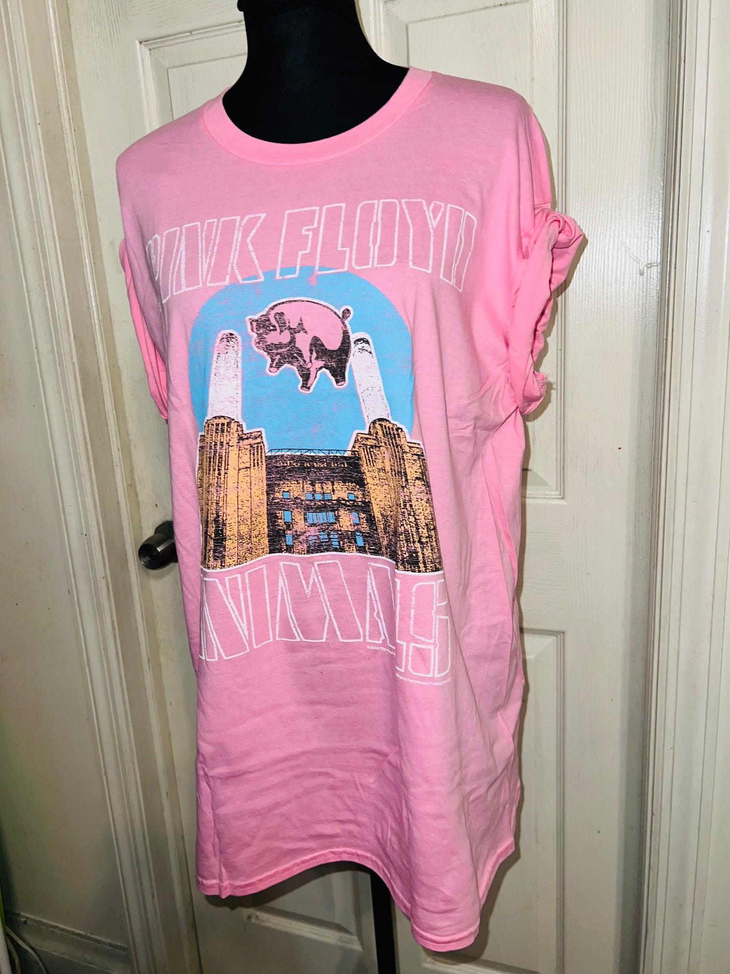Pink Floyd Oversized Distressed Tee