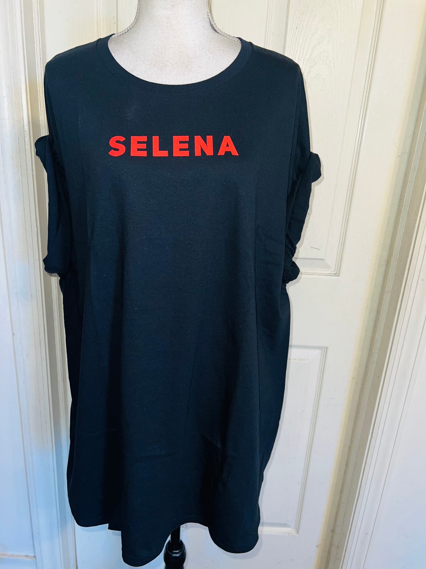 Selena Double Sided Oversized Distressed Tee