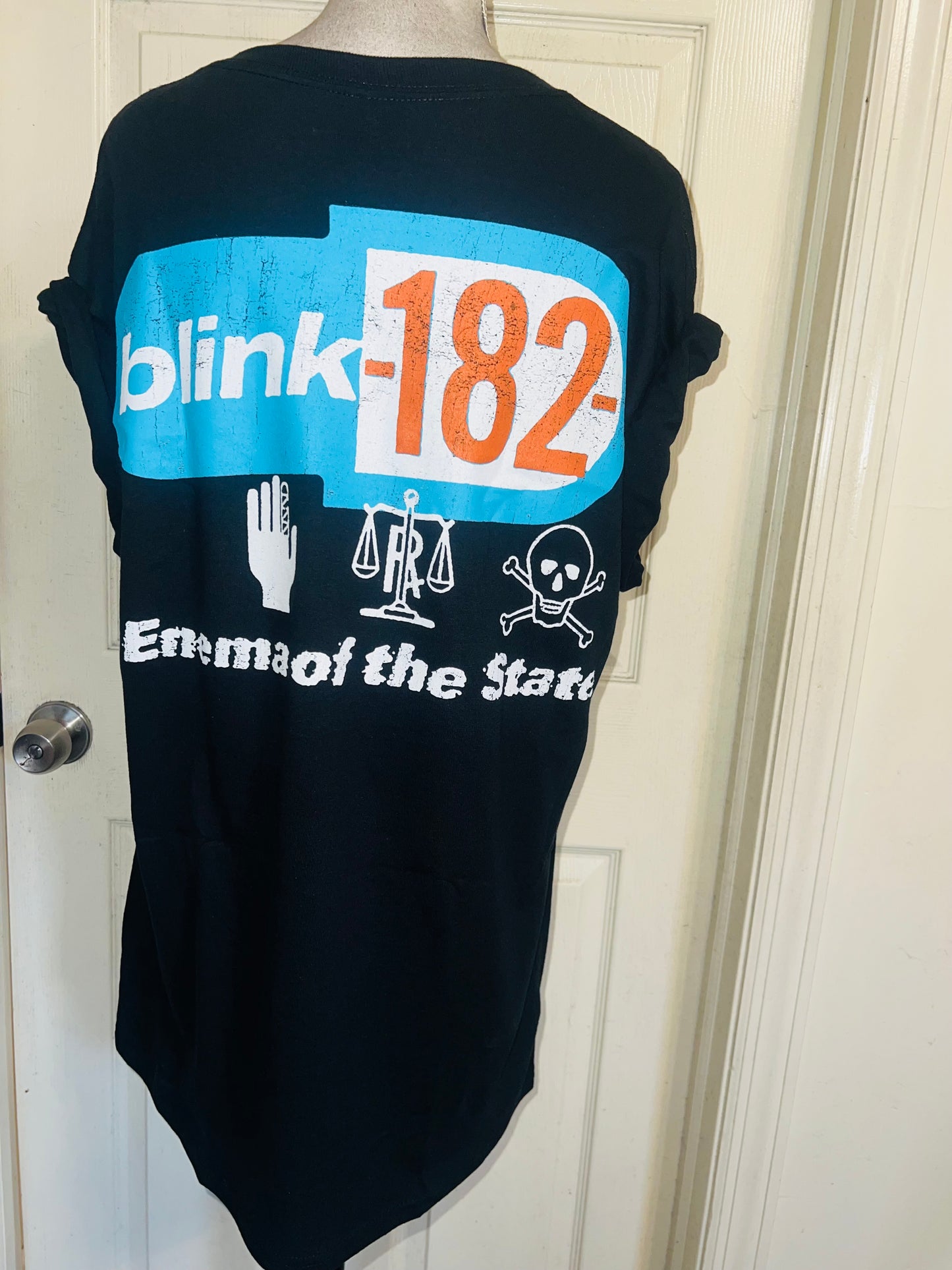 Blink 182 ‘Halloween’ Oversized Distressed Tee