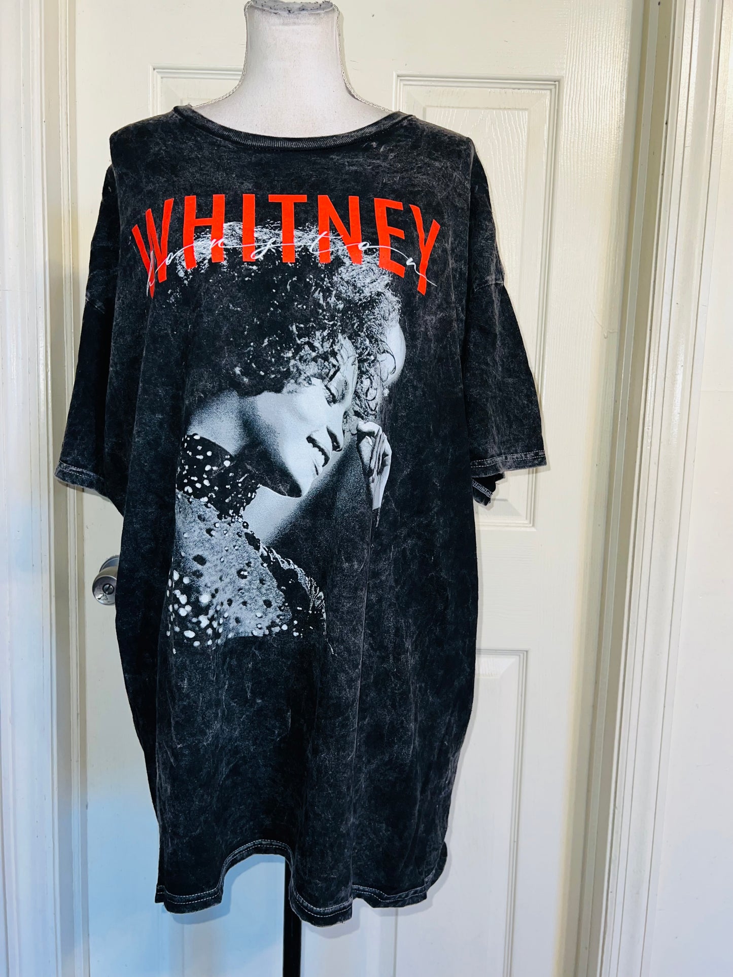 Whitney Houston Oversized Distressed Tee