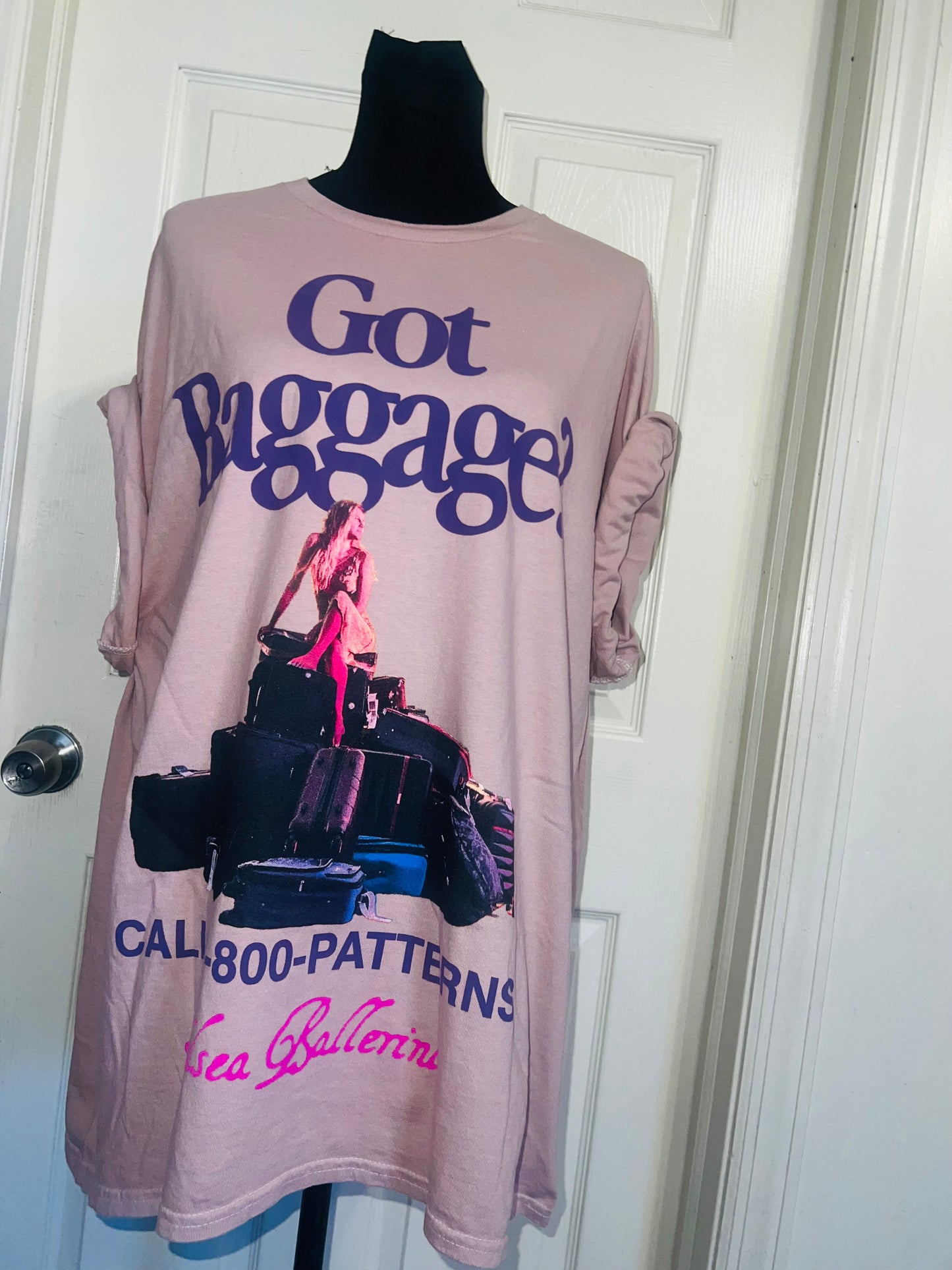Kelsea Ballerini Oversized Distressed Tee