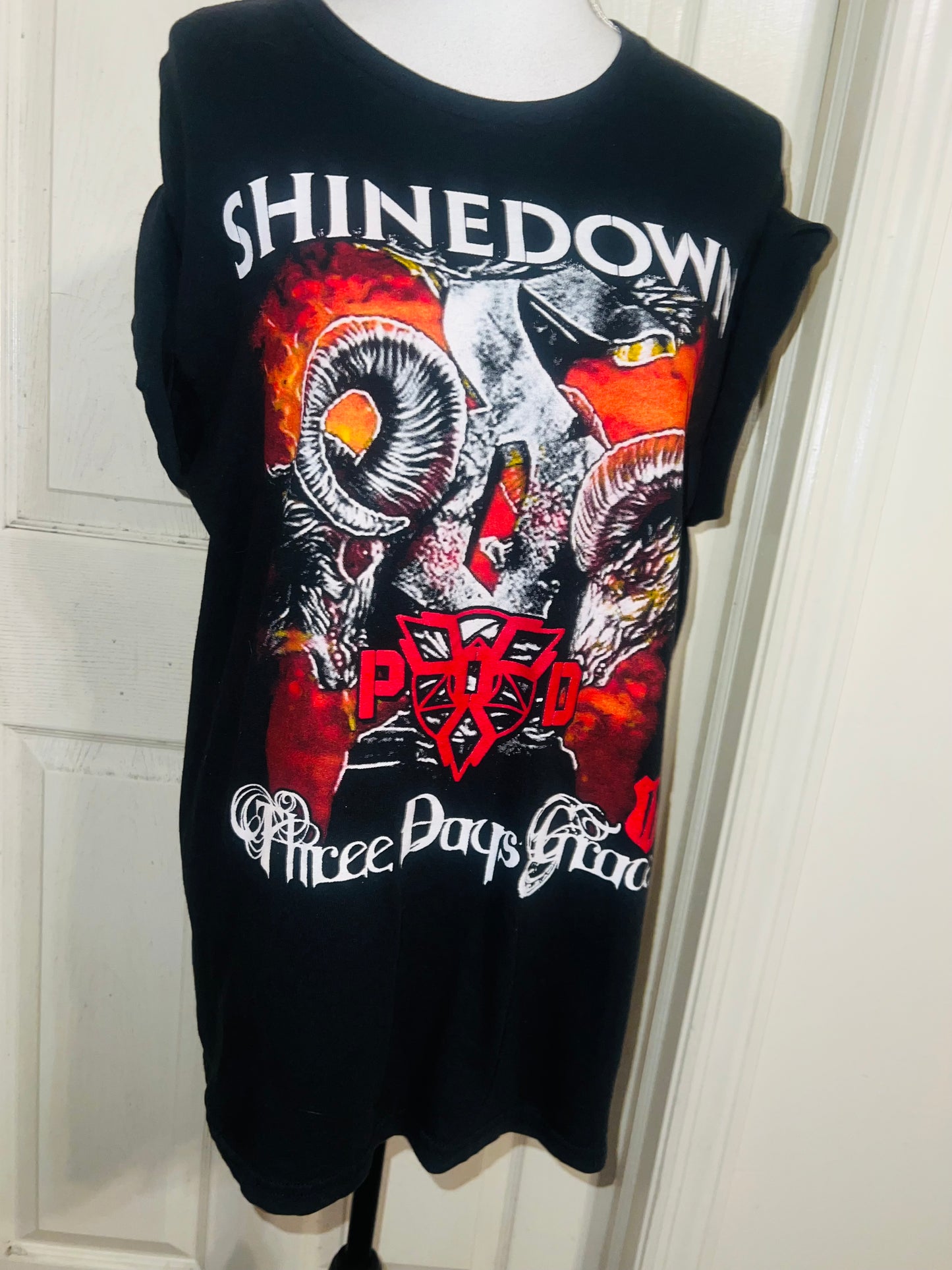 Vintage Shinedown/Three Days Grace Double Sided Oversized Tee