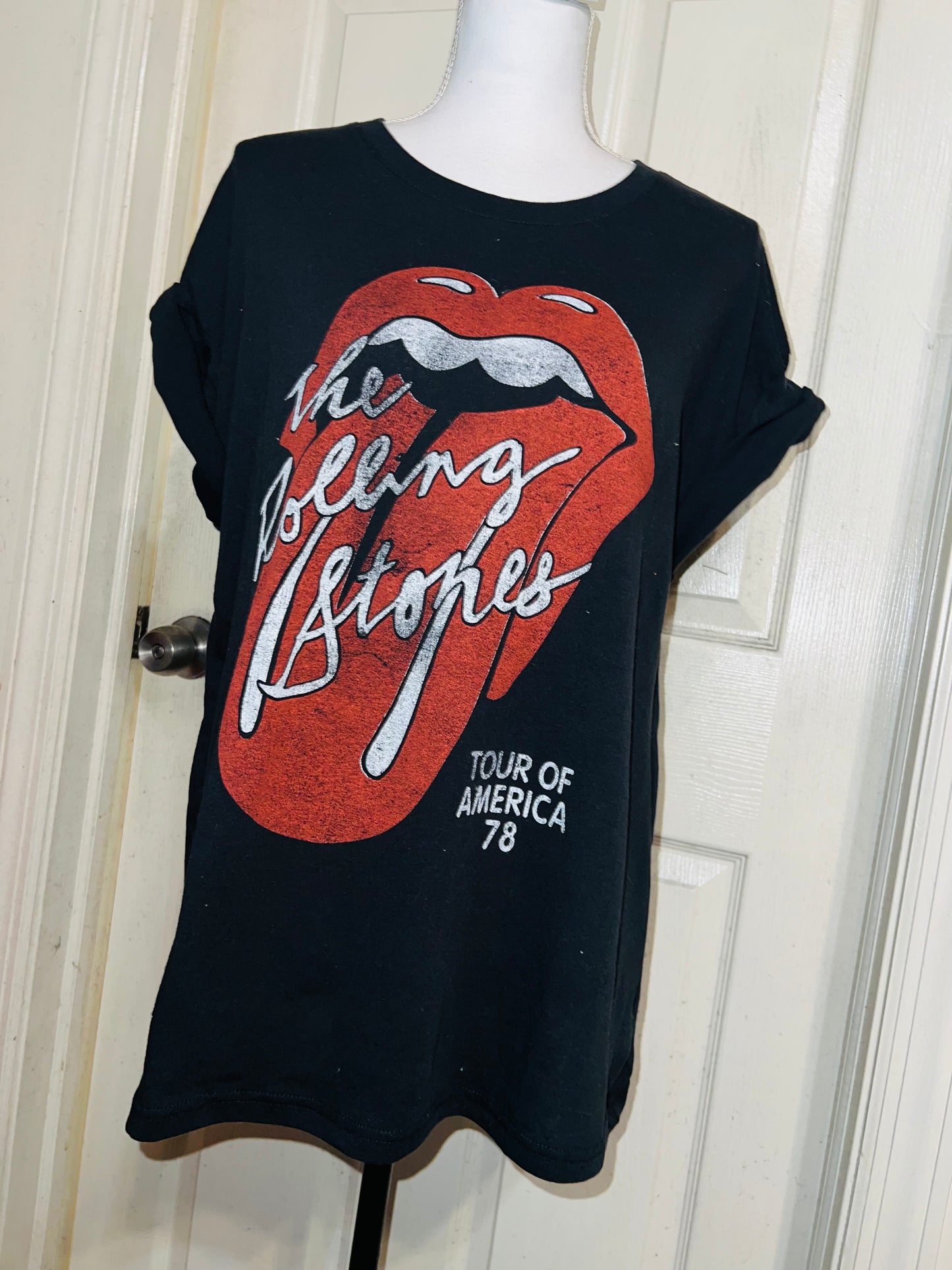 Rolling Stones ‘78 Tour Distressed Oversized Tee