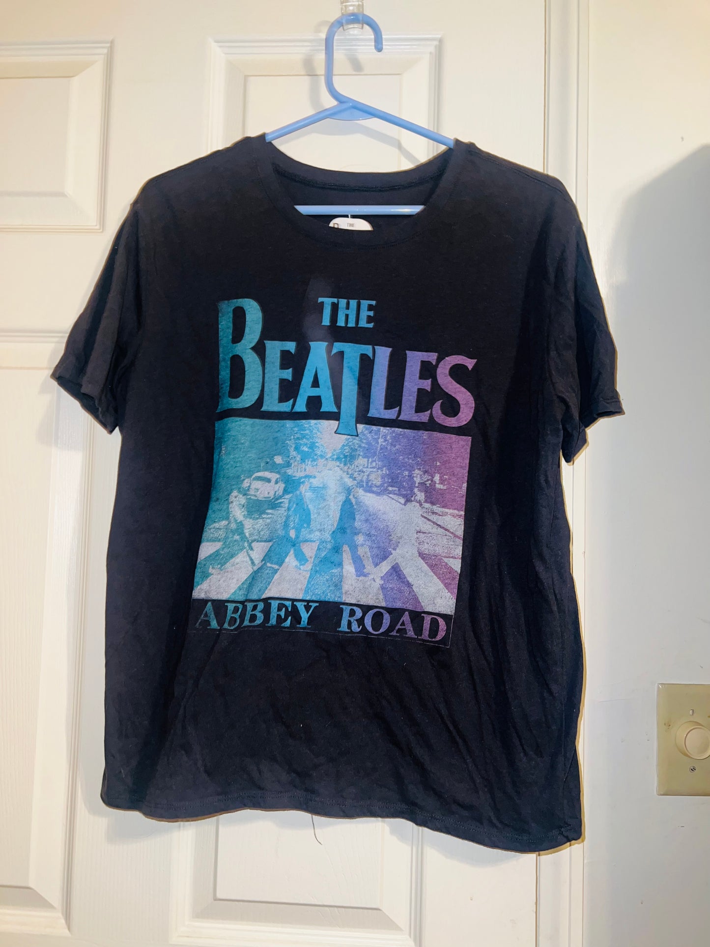Bleached Beatles Abbey Road OS Distressed Tee