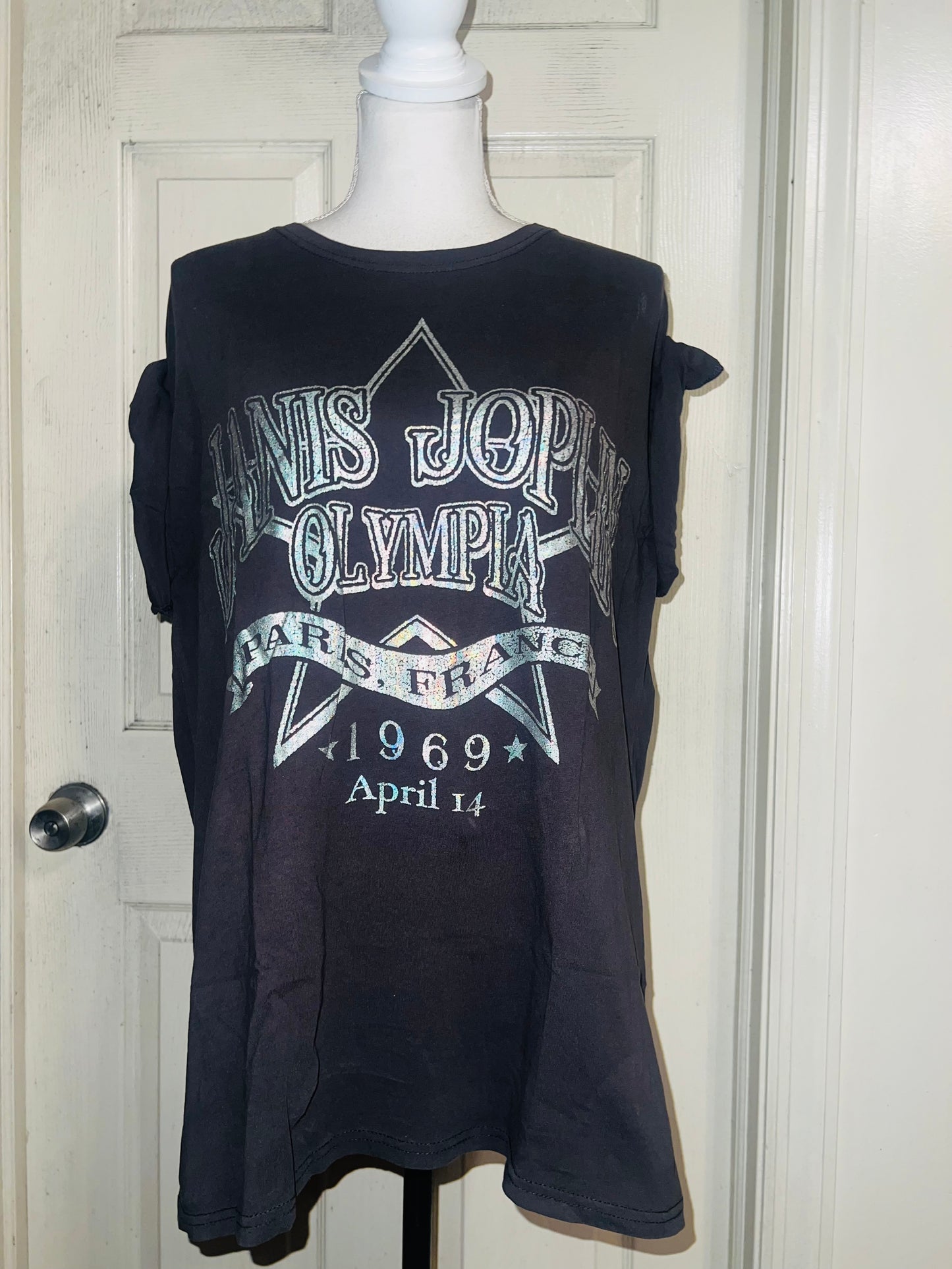 Janis Joplin Oversized Distressed Tee