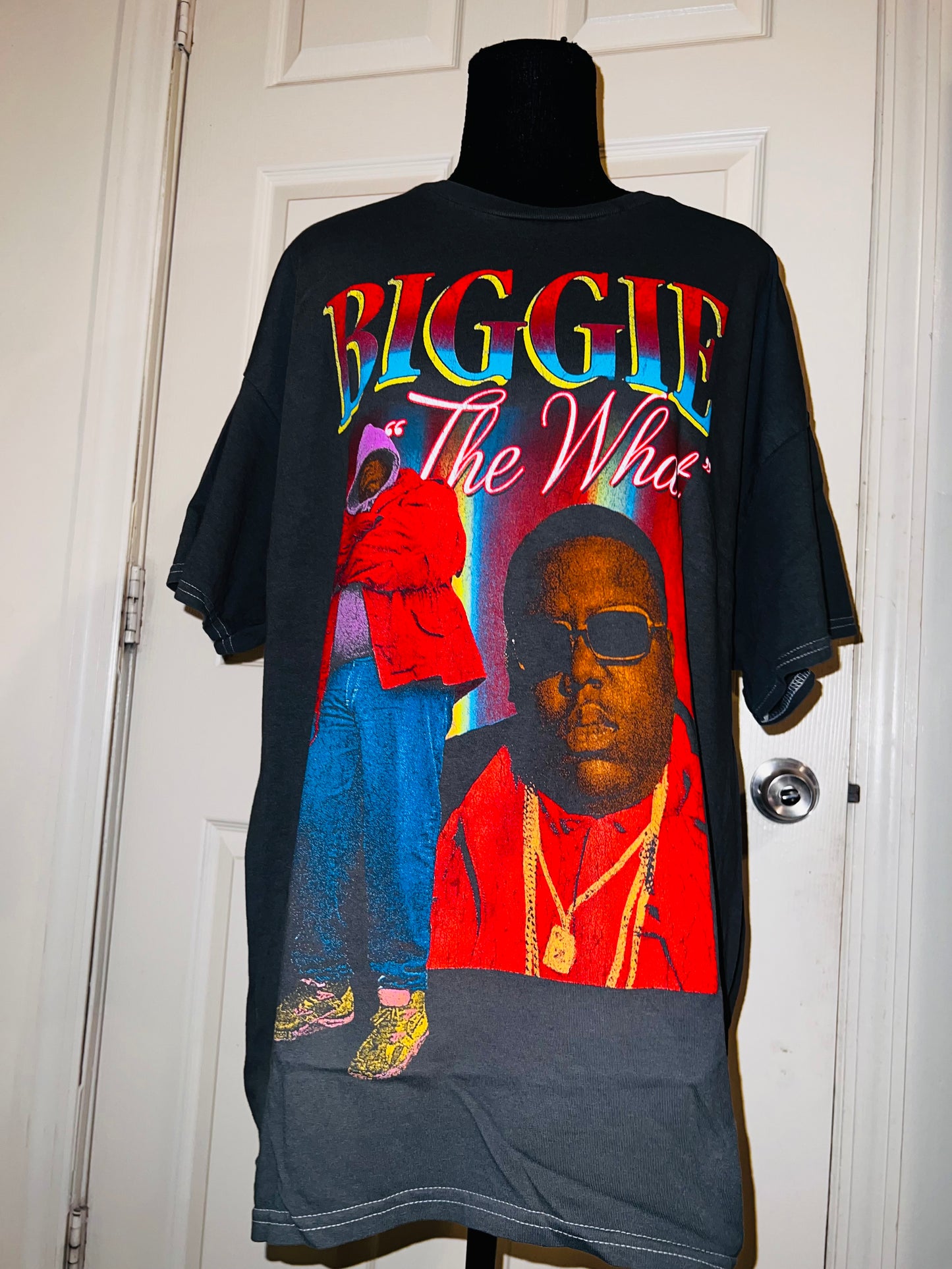 Biggie Smalls Oversized Distressed Tee