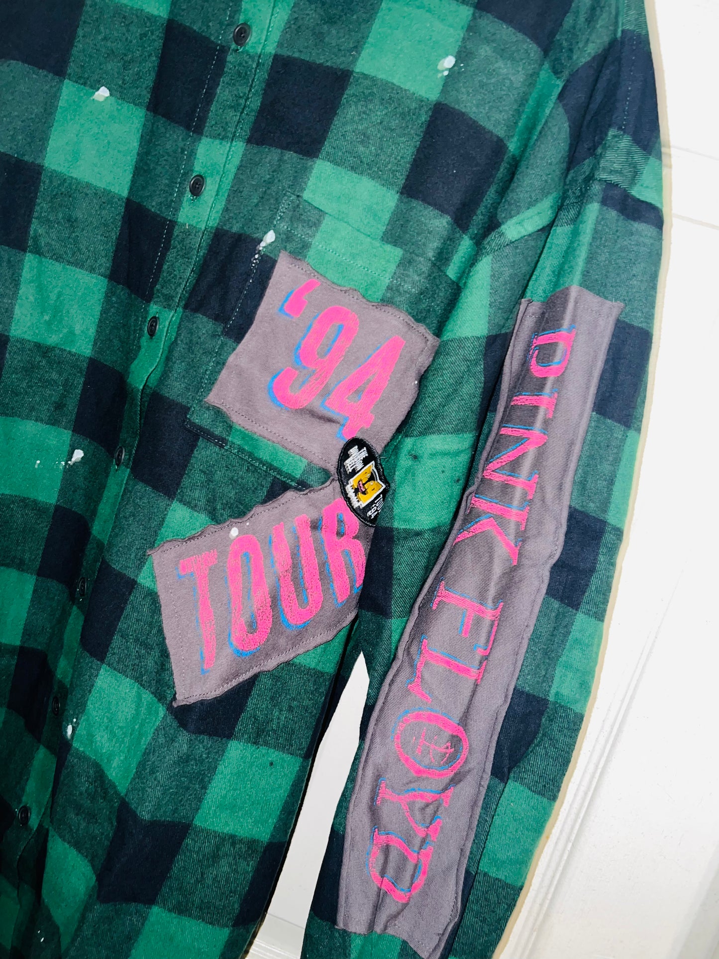 Pink Floyd Flannel 94 Tour with Back Patches/Patches