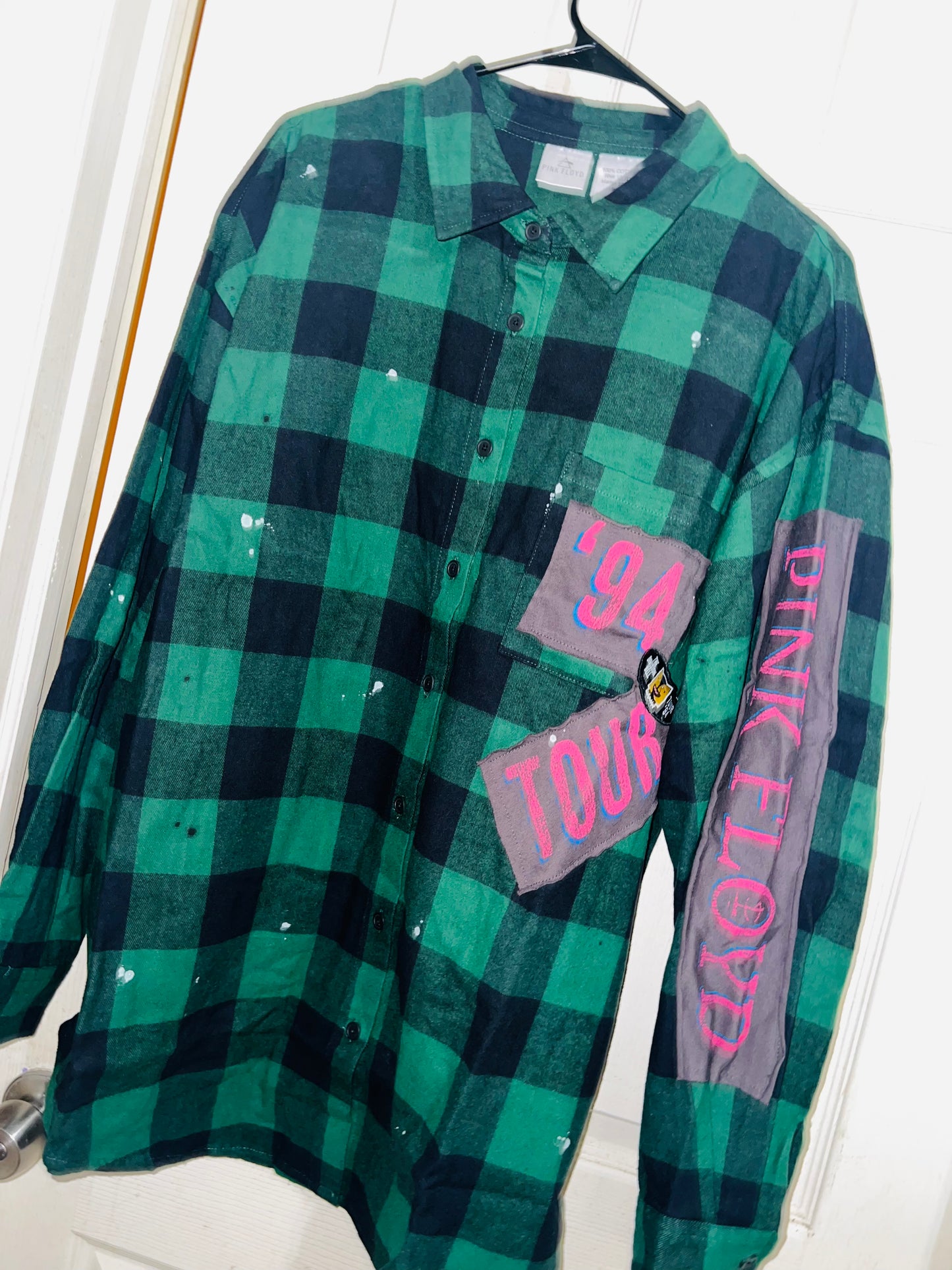 Pink Floyd Flannel 94 Tour with Back Patches/Patches