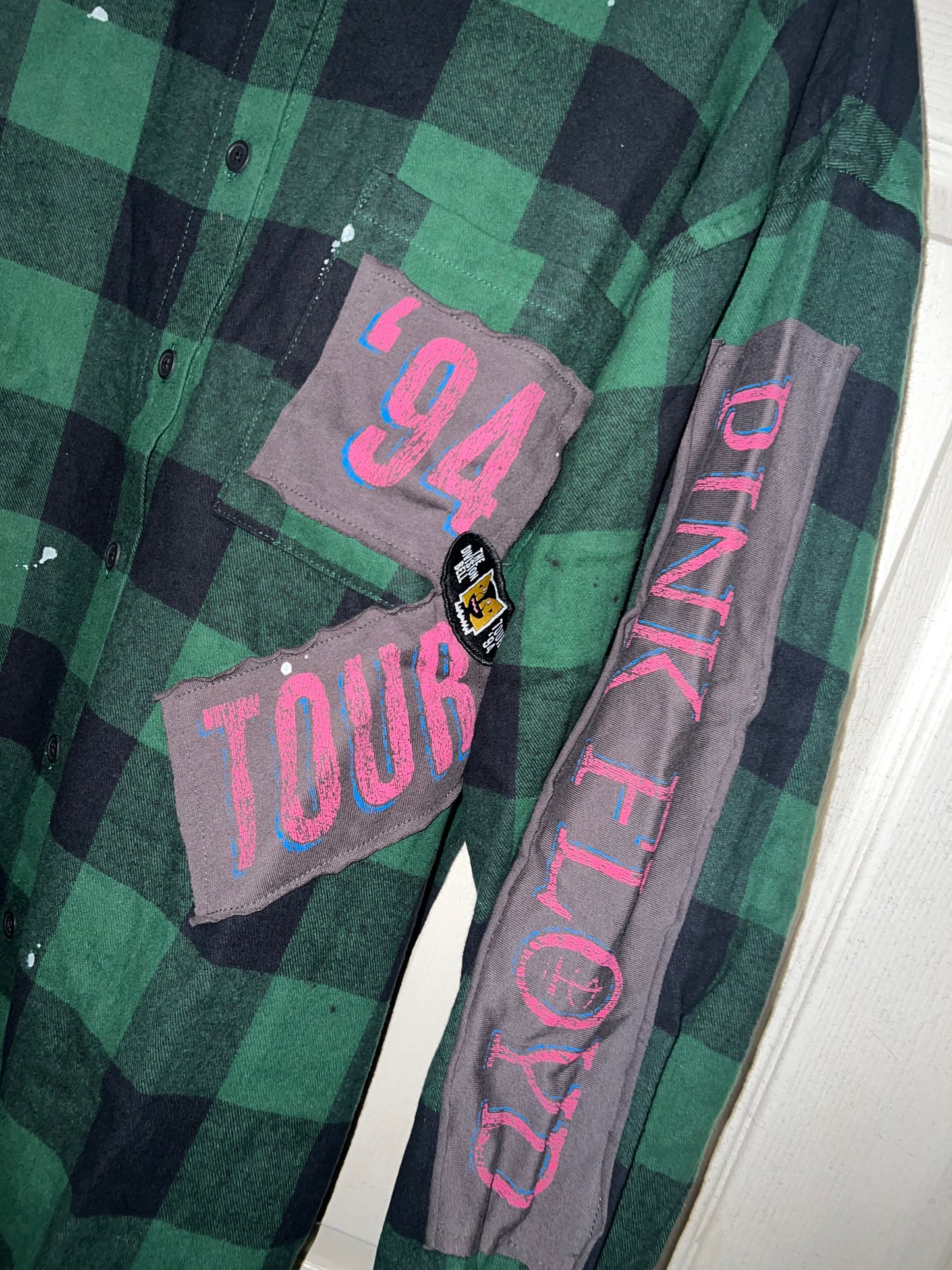 Pink Floyd Flannel 94 Tour with Back Patches/Patches