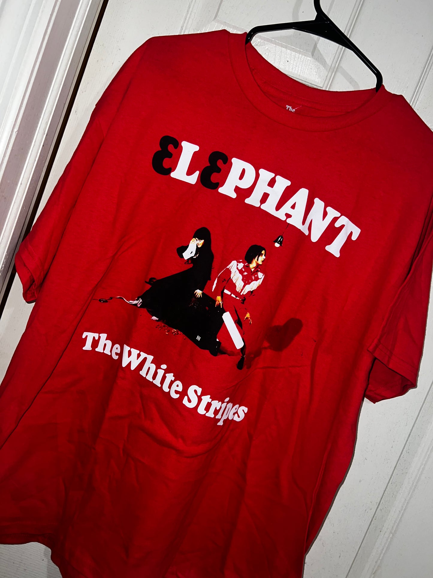 The White Stripes Oversized Distressed Tee