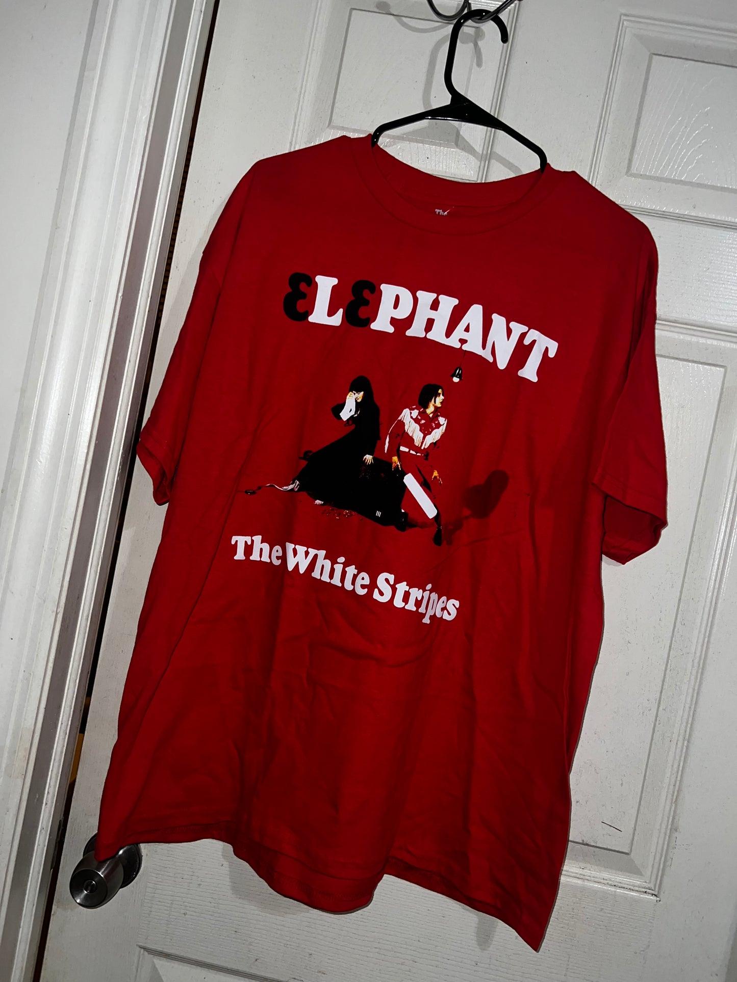 The White Stripes Oversized Distressed Tee
