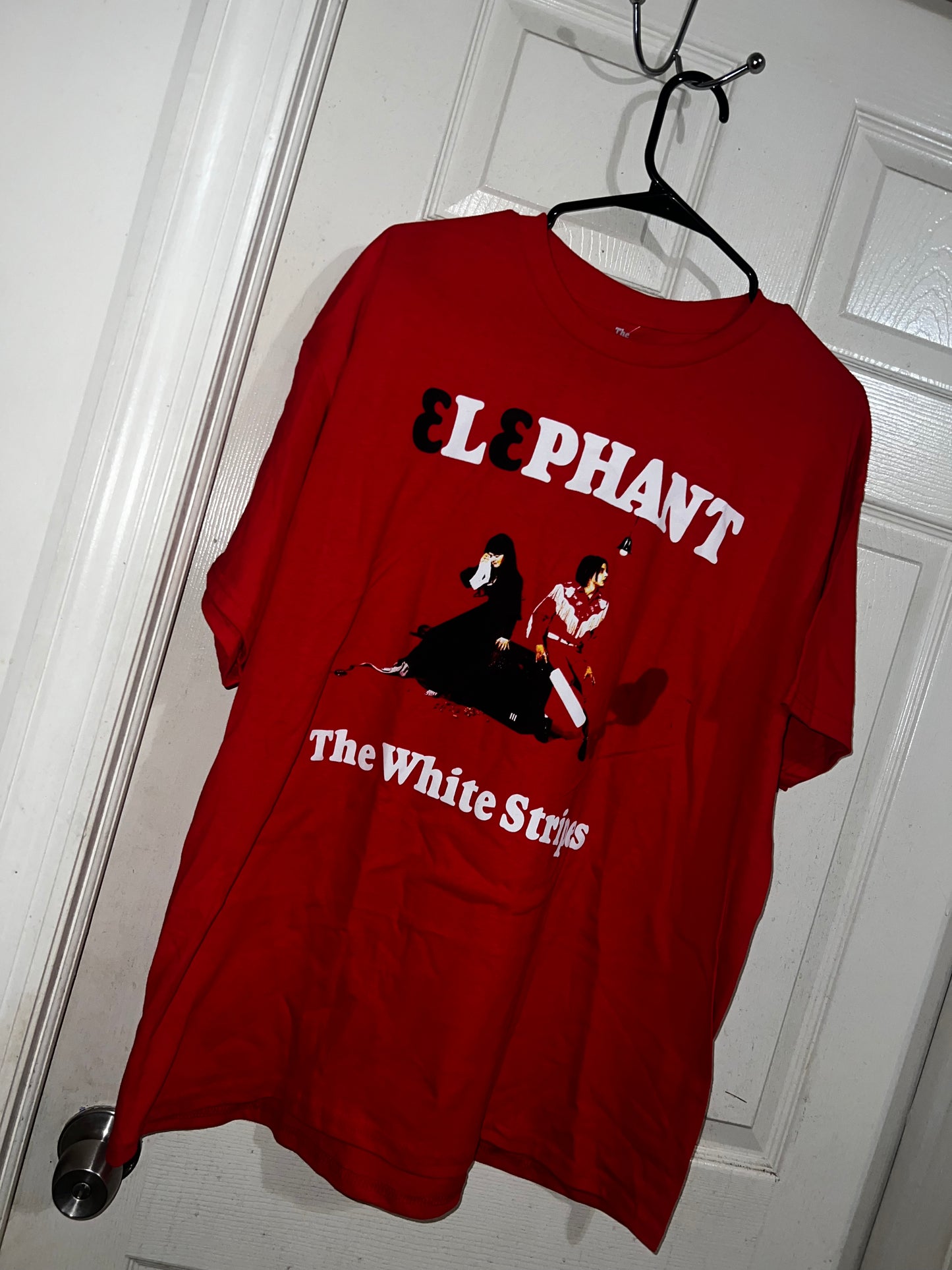 The White Stripes Oversized Distressed Tee