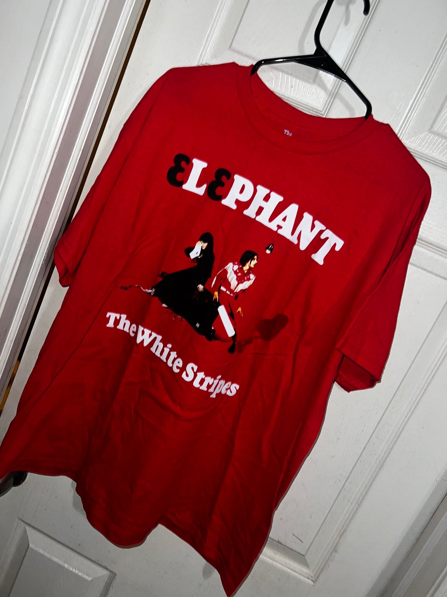 The White Stripes Oversized Distressed Tee