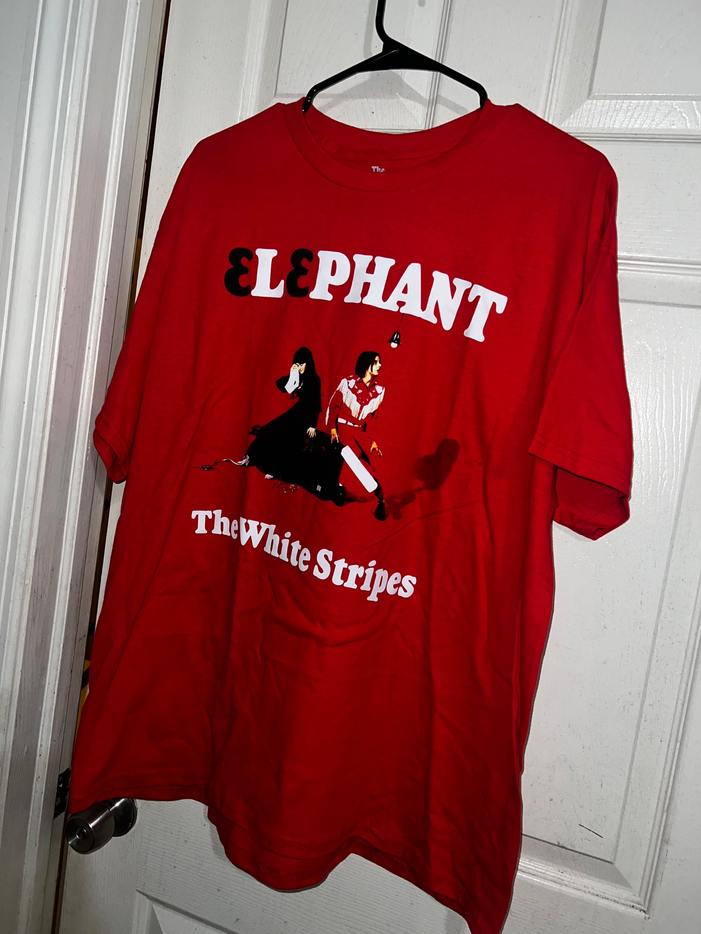The White Stripes Oversized Distressed Tee