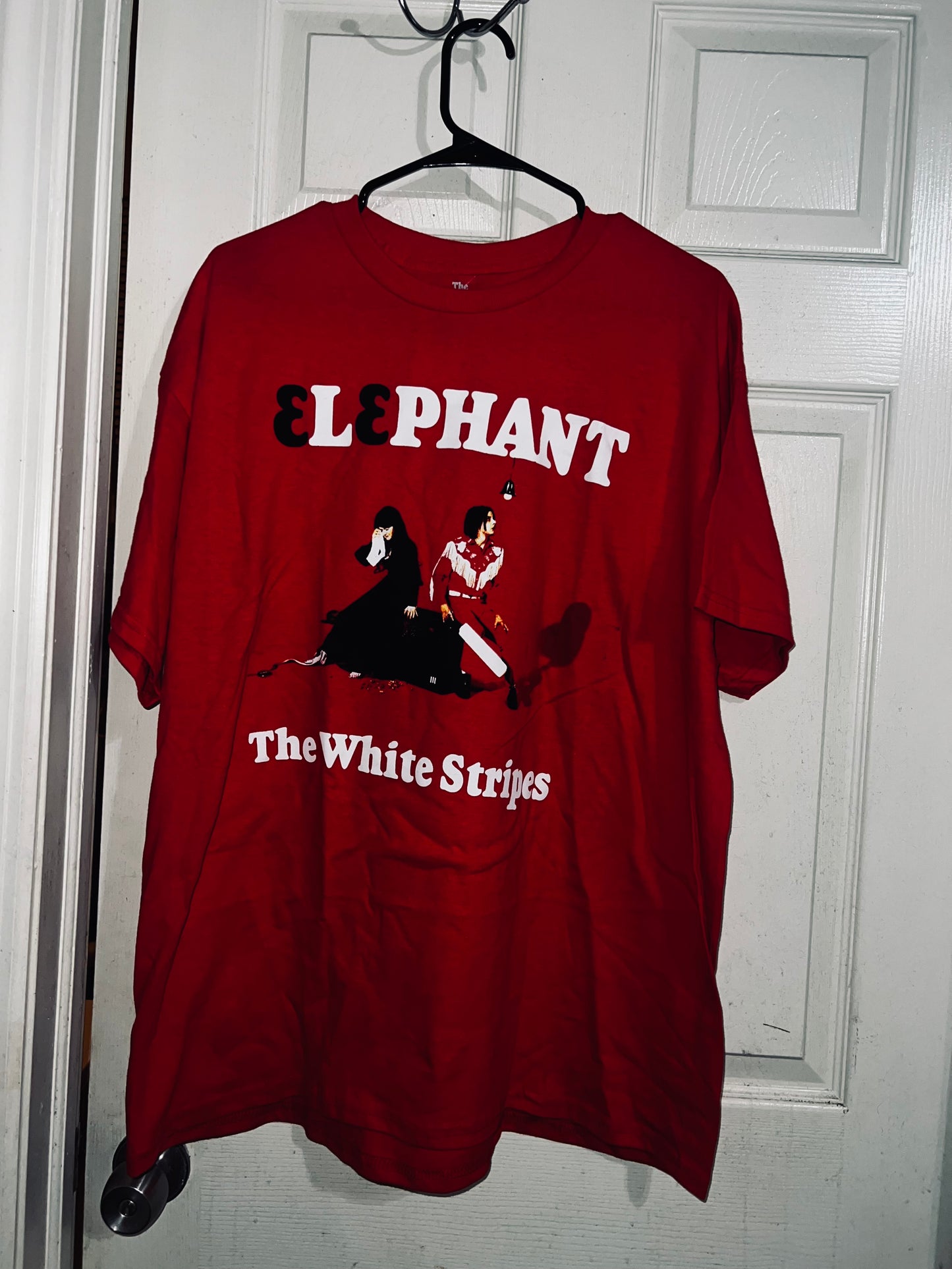 The White Stripes Oversized Distressed Tee