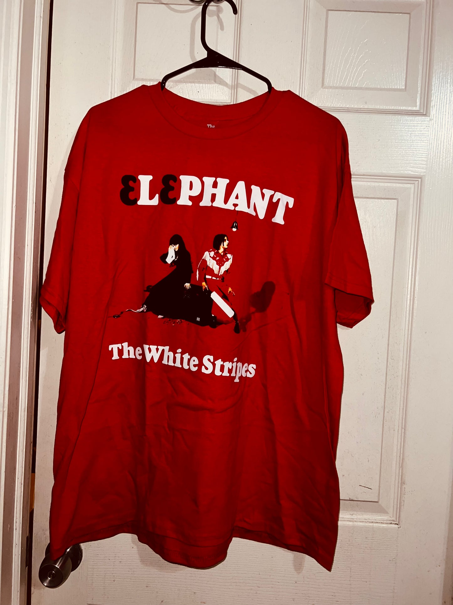 The White Stripes Oversized Distressed Tee