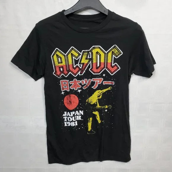 AC/DC Japan Tour Distressed Oversized Tee (customizable)