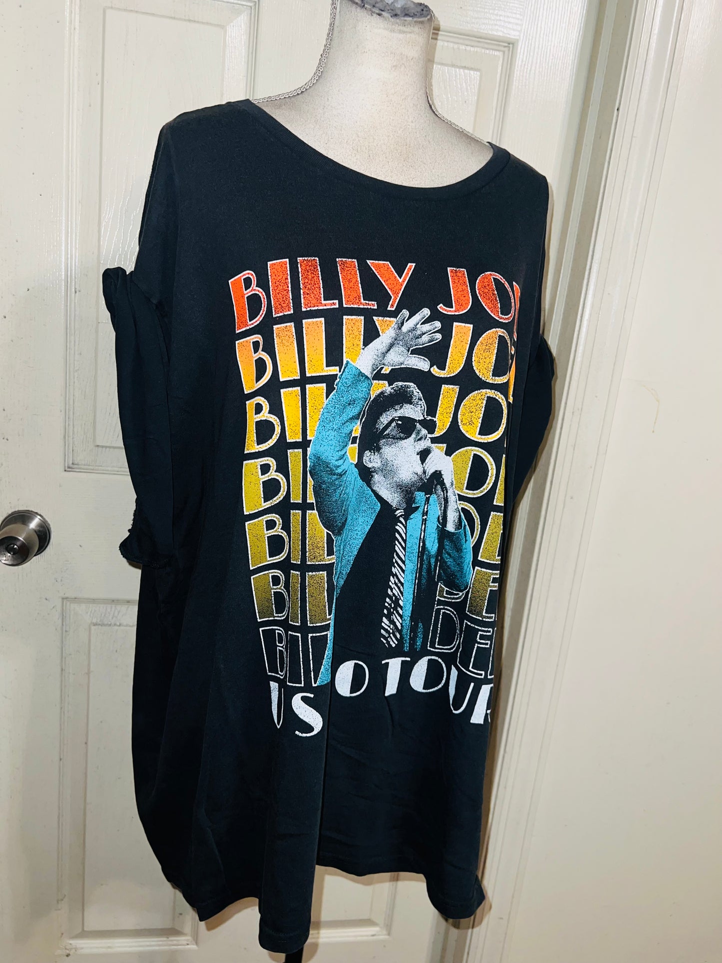 Billy Joel Double Sided Oversized Distressed Tee