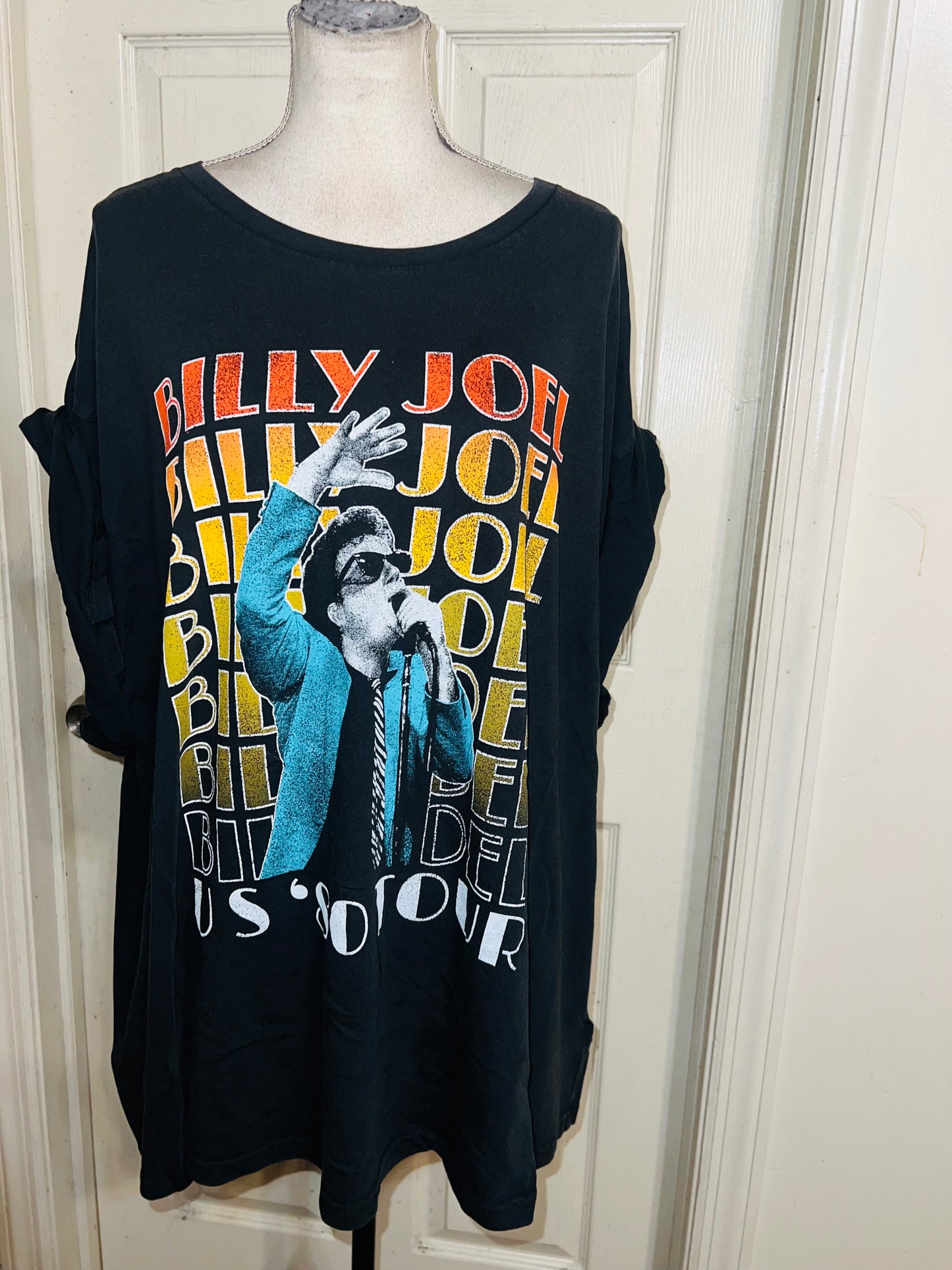 Billy Joel Double Sided Oversized Distressed Tee