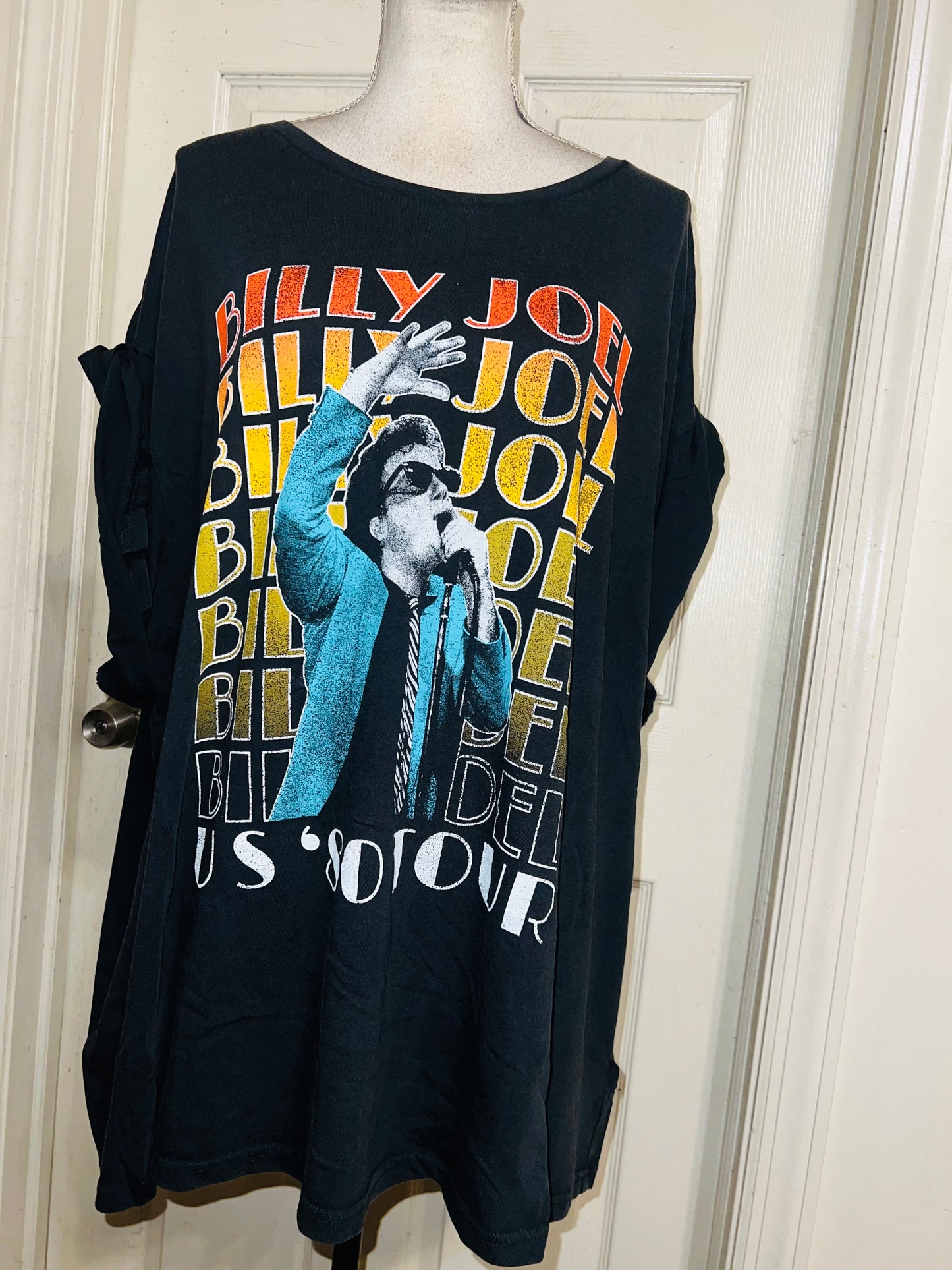 Billy Joel Double Sided Oversized Distressed Tee