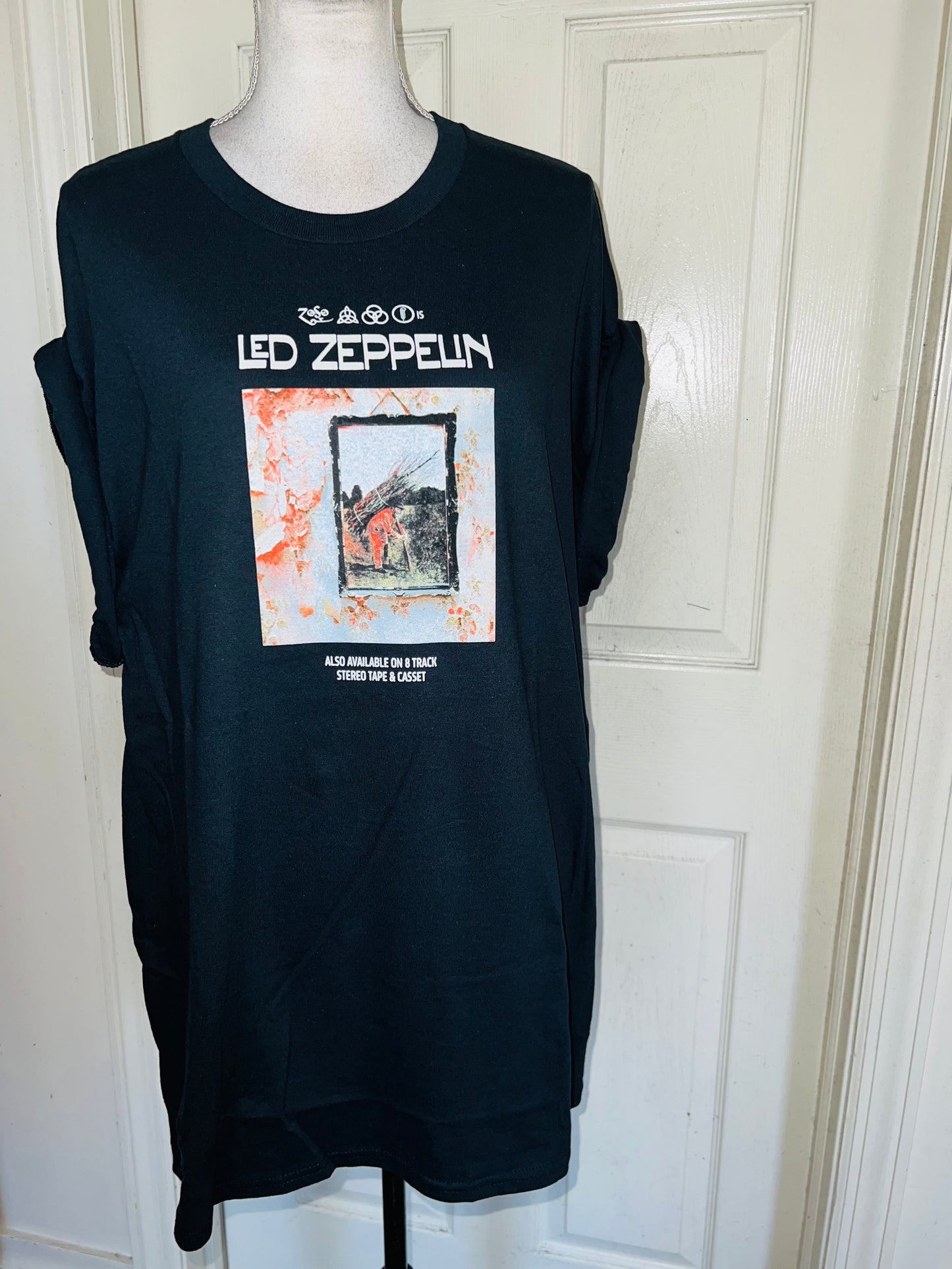 Led Zeppelin Double Sided Oversized Distressed Tee