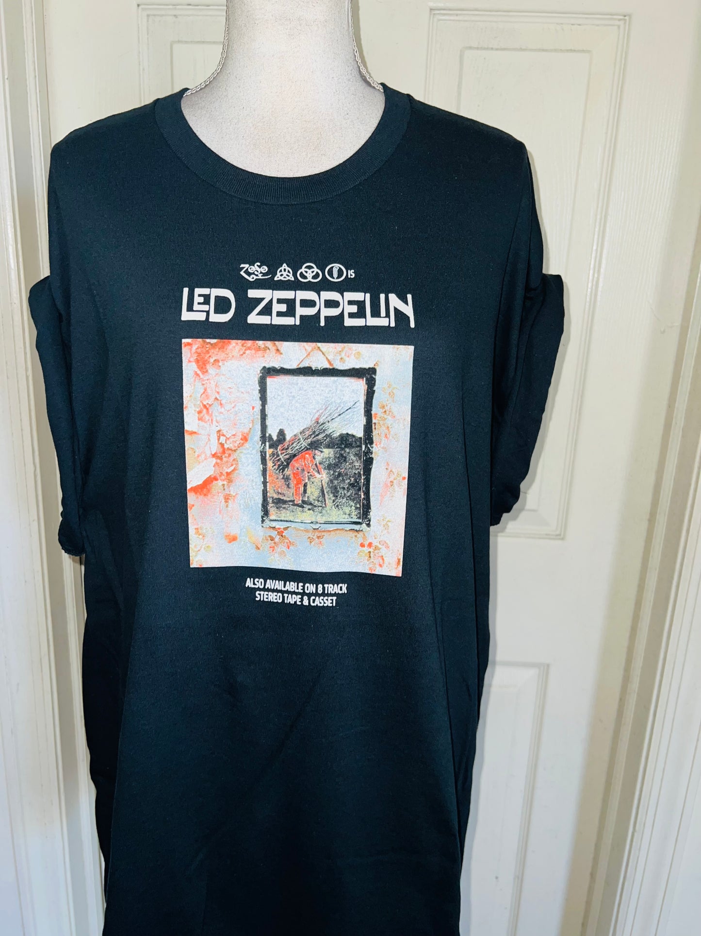 Led Zeppelin Double Sided Oversized Distressed Tee