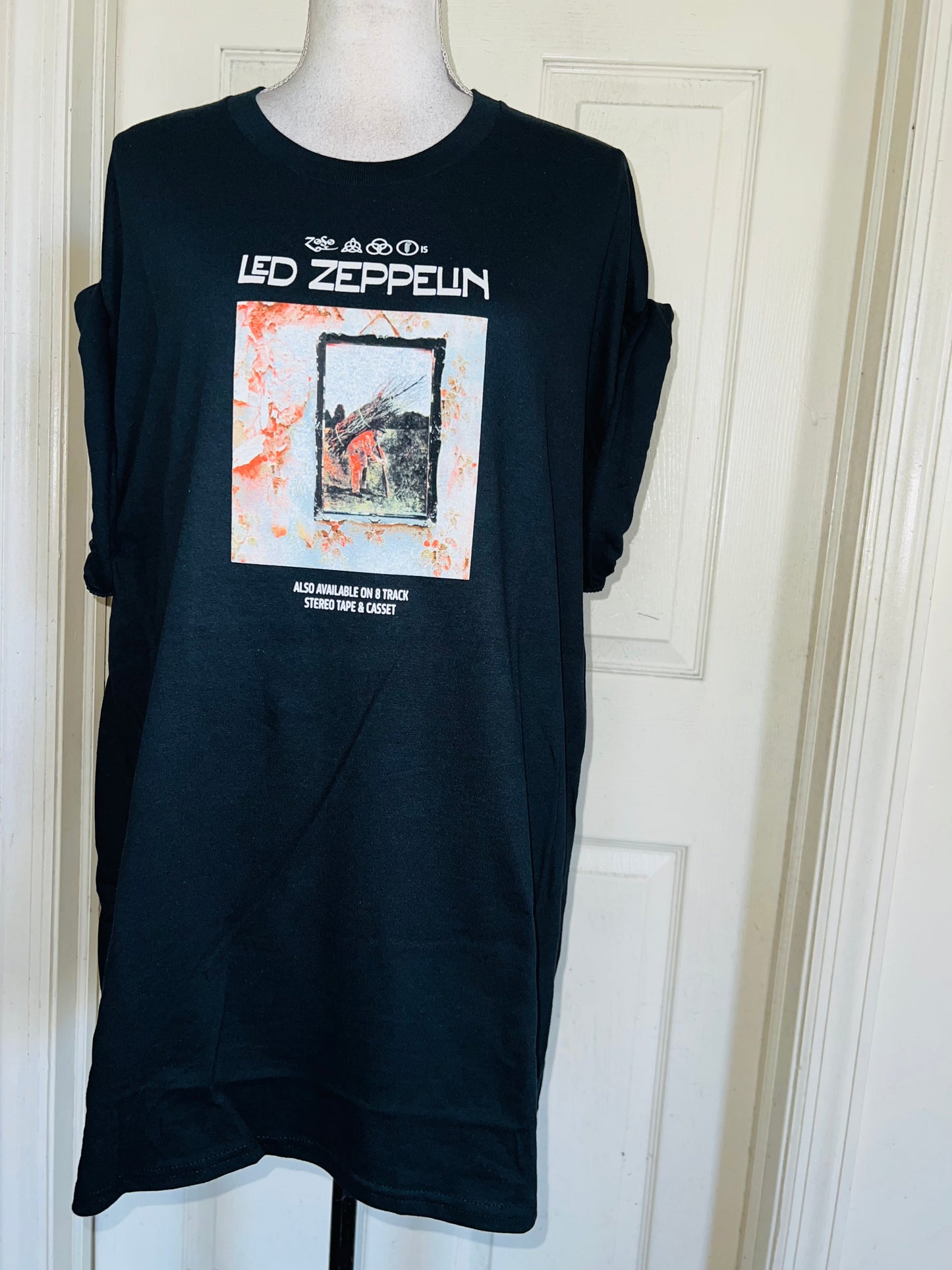 Led Zeppelin Double Sided Oversized Distressed Tee