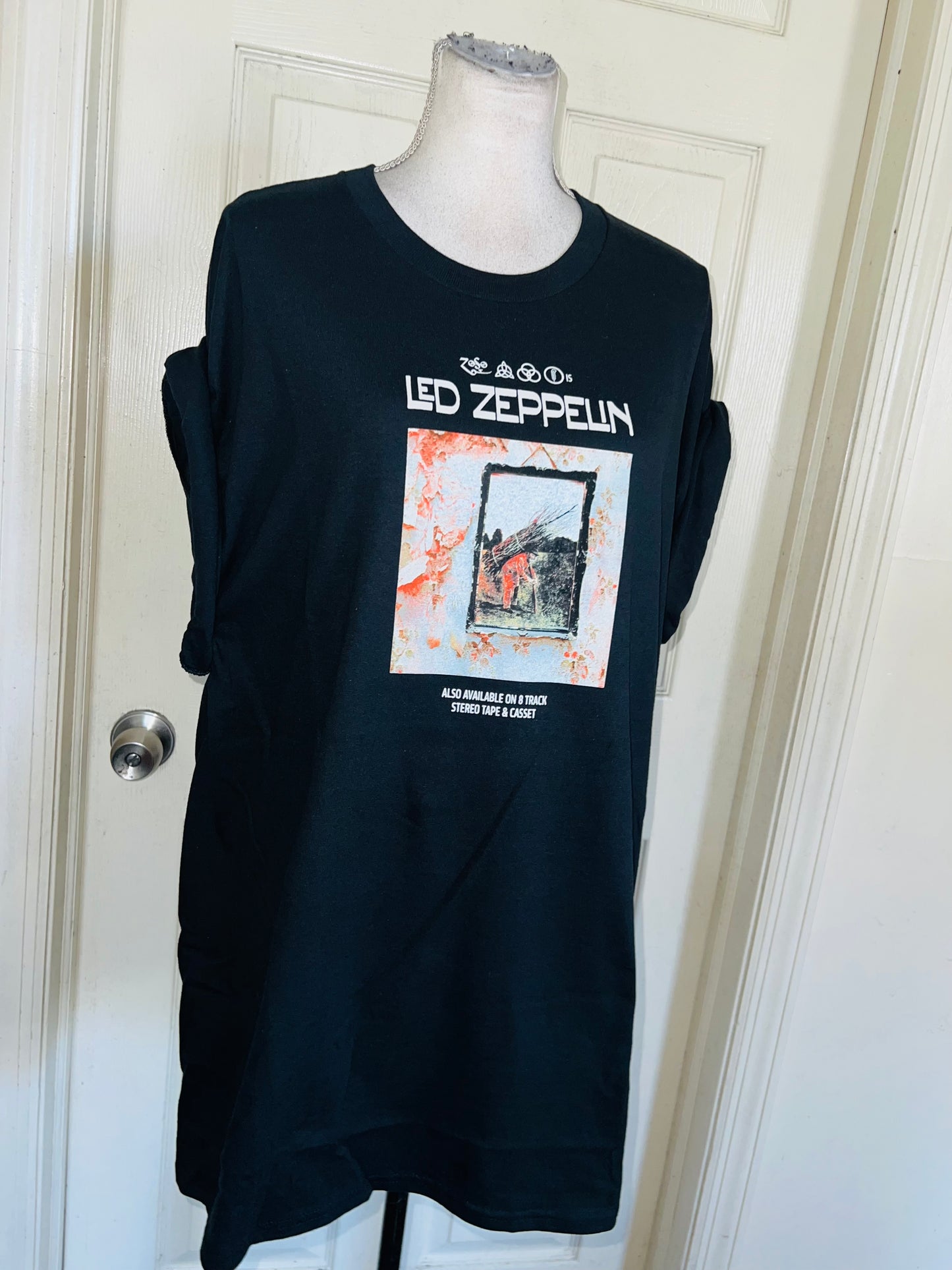 Led Zeppelin Double Sided Oversized Distressed Tee