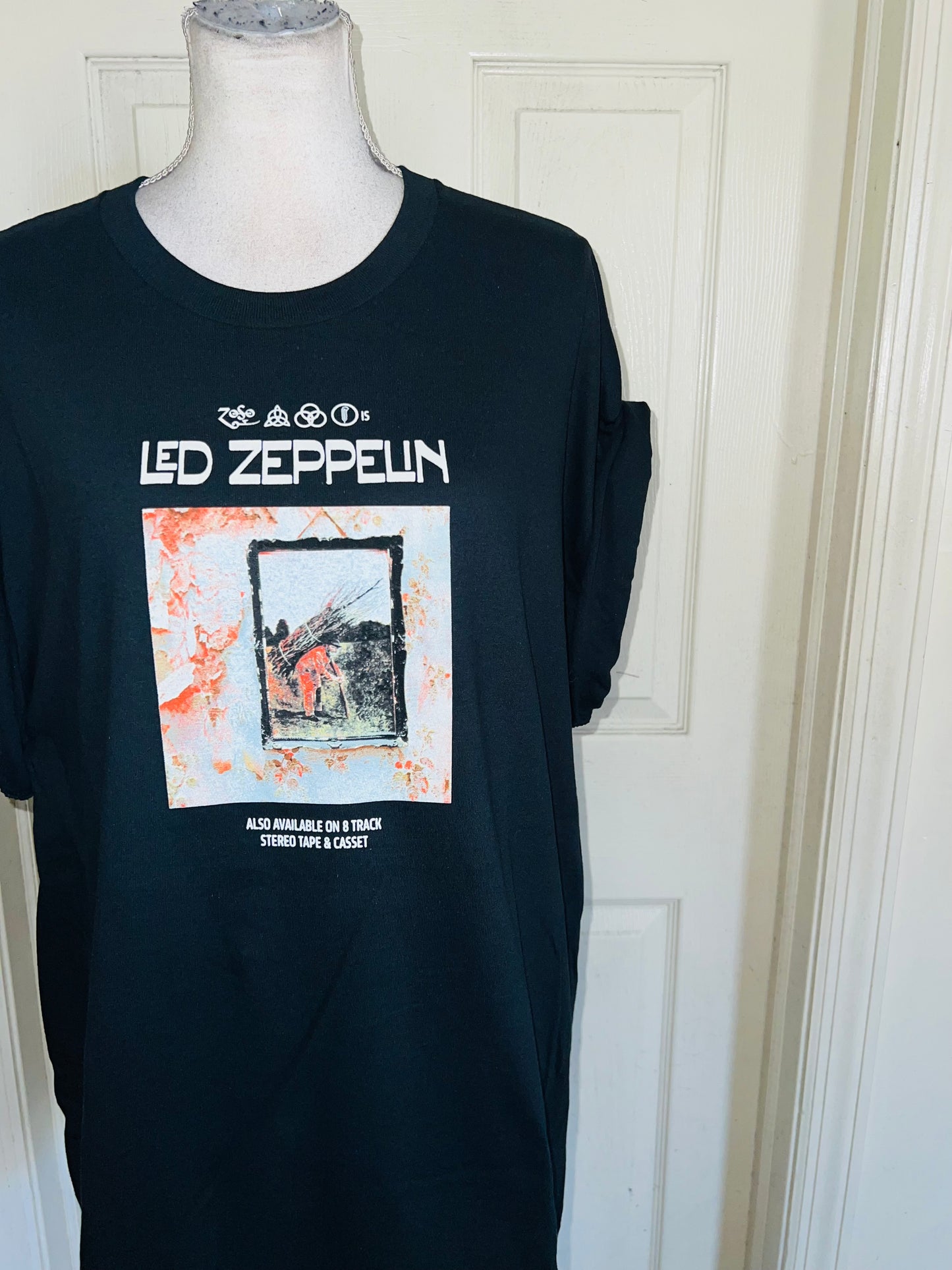 Led Zeppelin Double Sided Oversized Distressed Tee