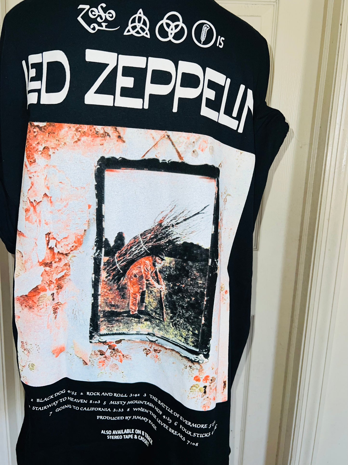 Led Zeppelin Double Sided Oversized Distressed Tee