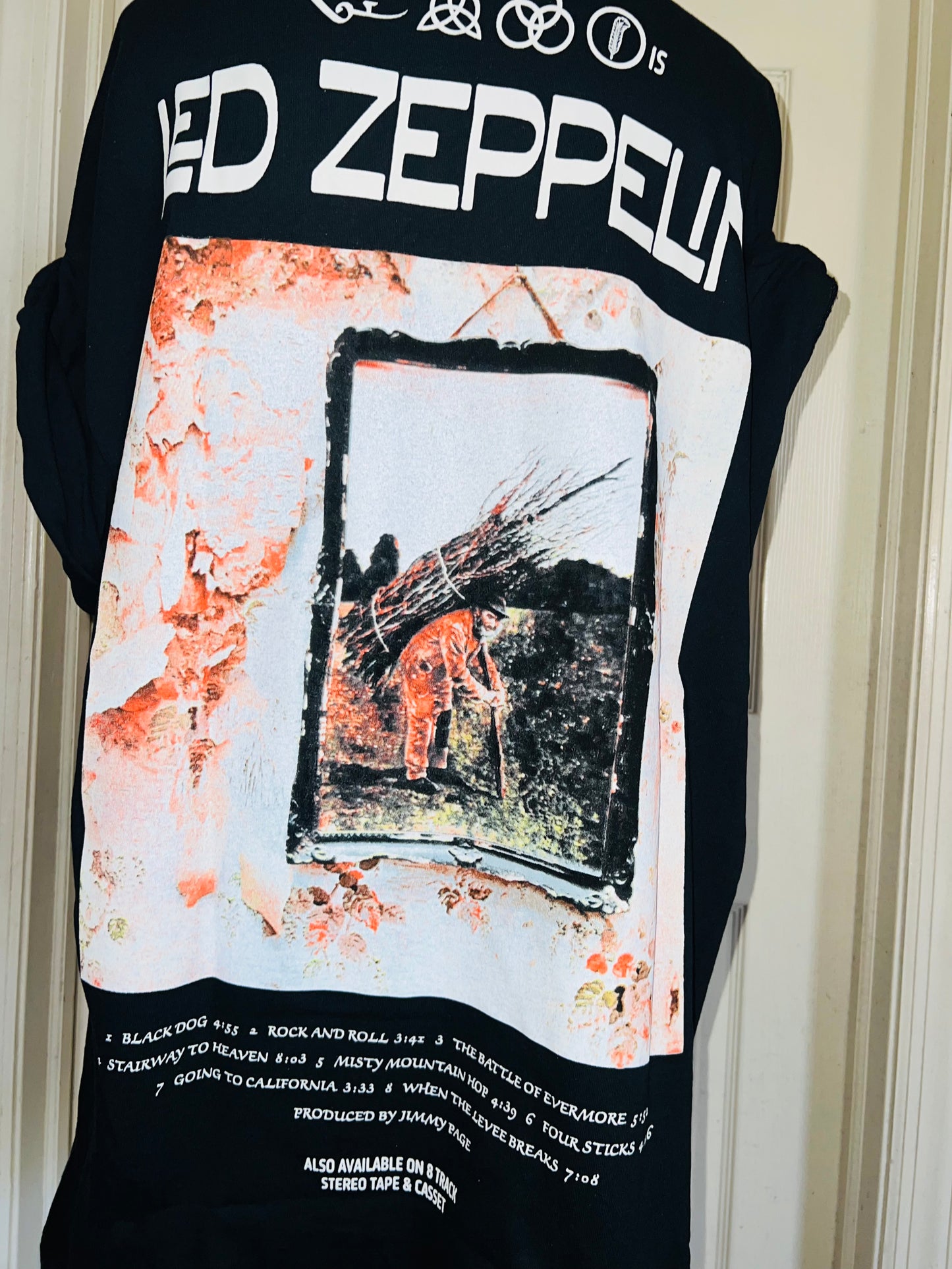 Led Zeppelin Double Sided Oversized Distressed Tee