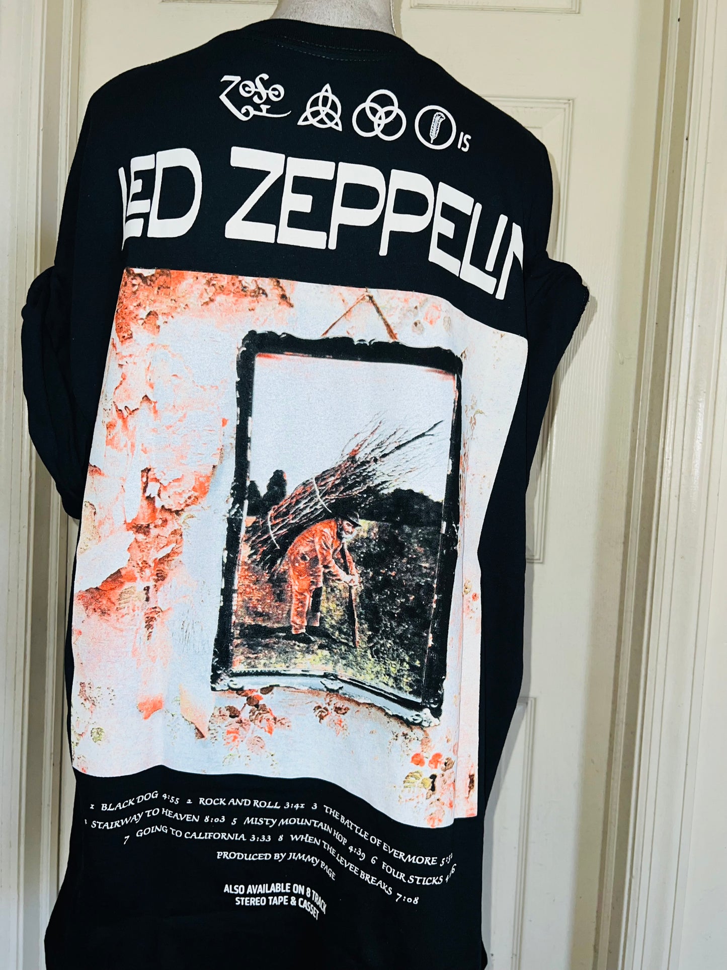 Led Zeppelin Double Sided Oversized Distressed Tee
