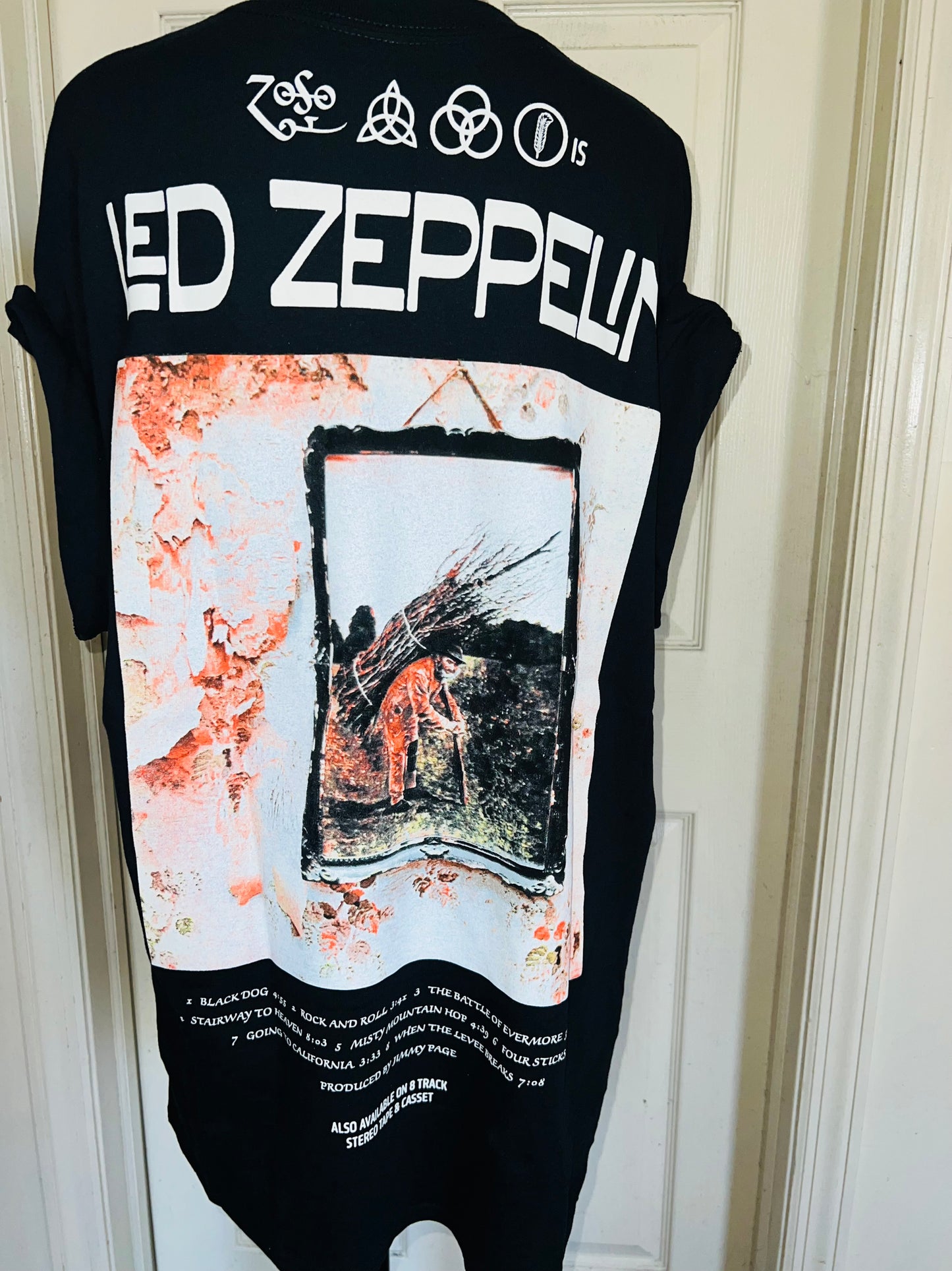 Led Zeppelin Double Sided Oversized Distressed Tee