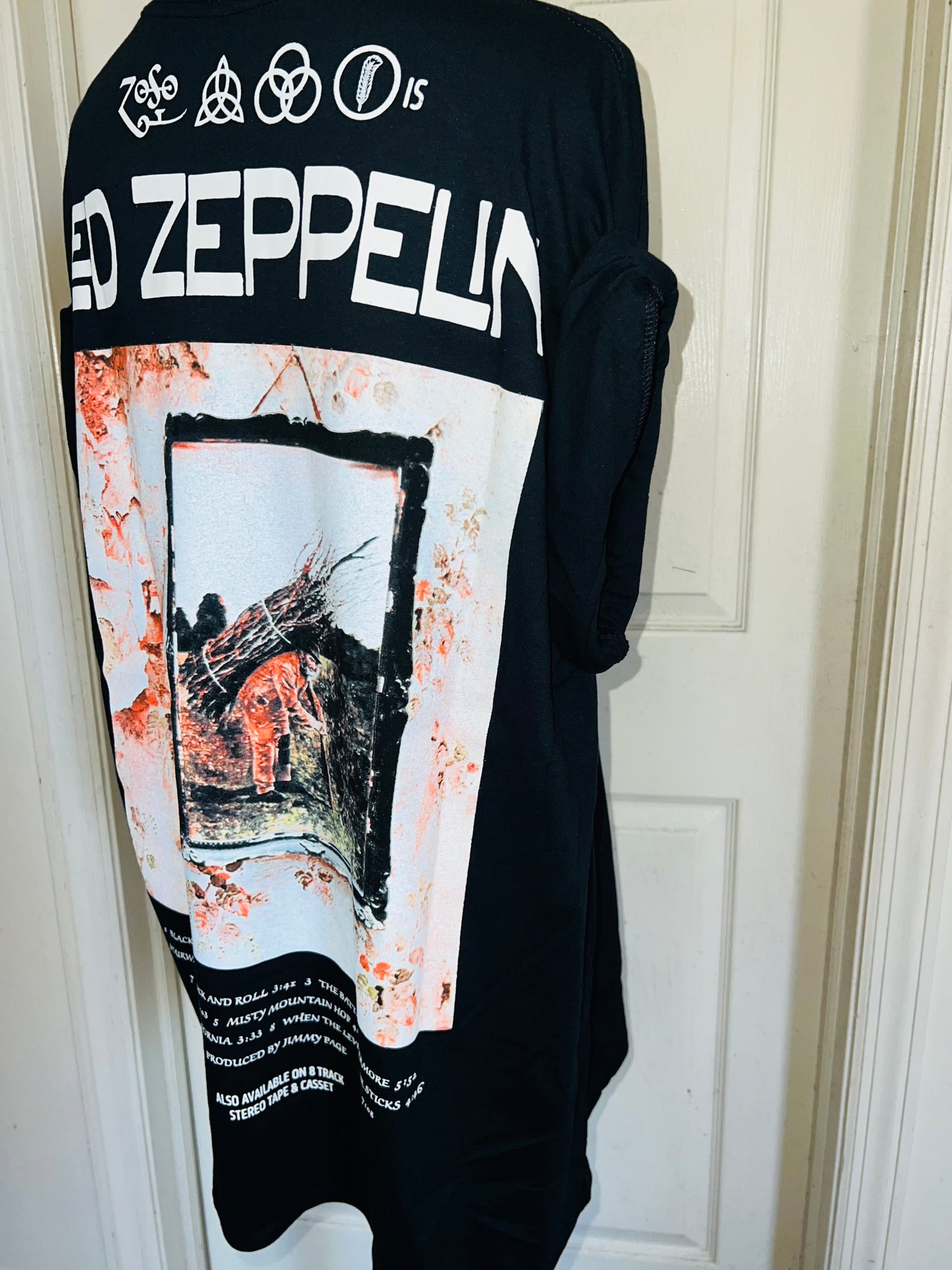 Led Zeppelin Double Sided Oversized Distressed Tee