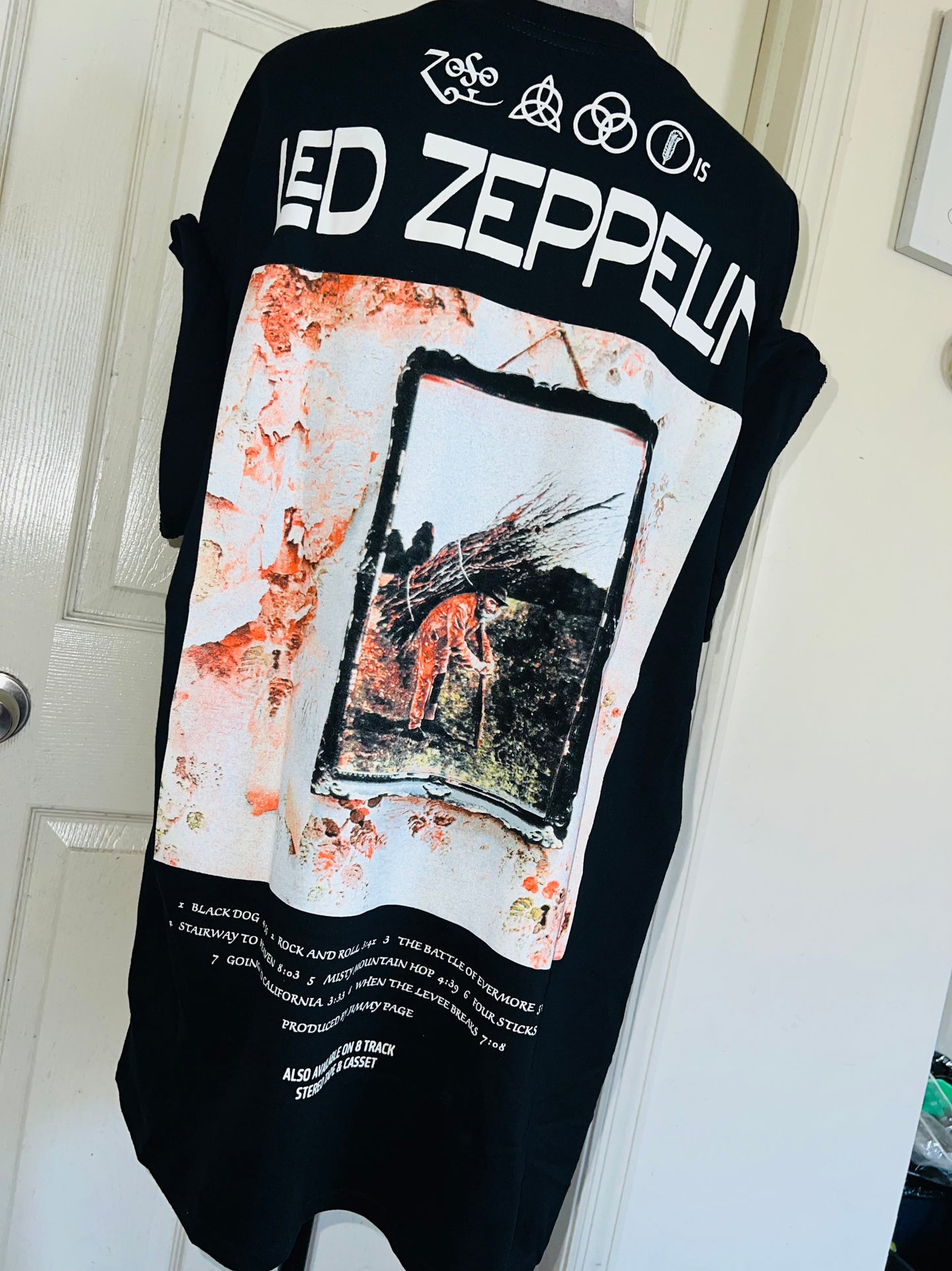 Led Zeppelin Double Sided Oversized Distressed Tee