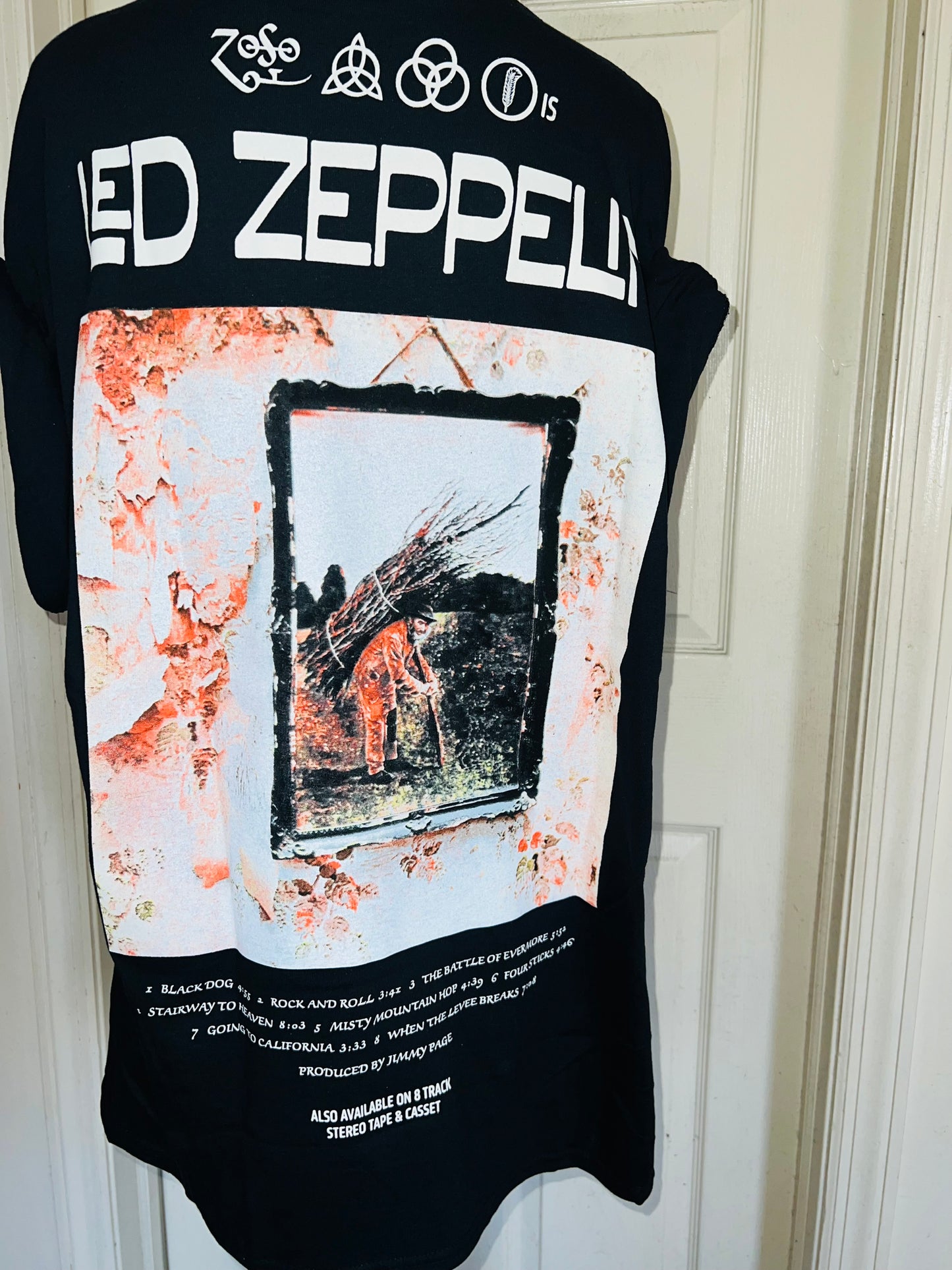 Led Zeppelin Double Sided Oversized Distressed Tee