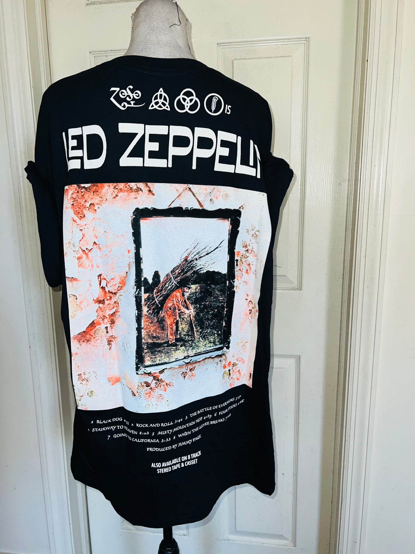 Led Zeppelin Double Sided Oversized Distressed Tee
