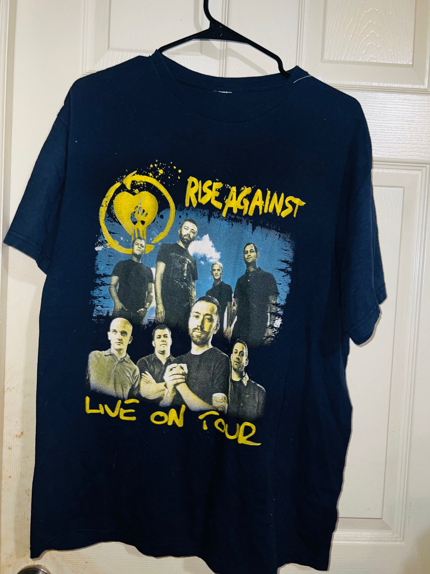 Rise Against 2015 Oversized Distressed Tee