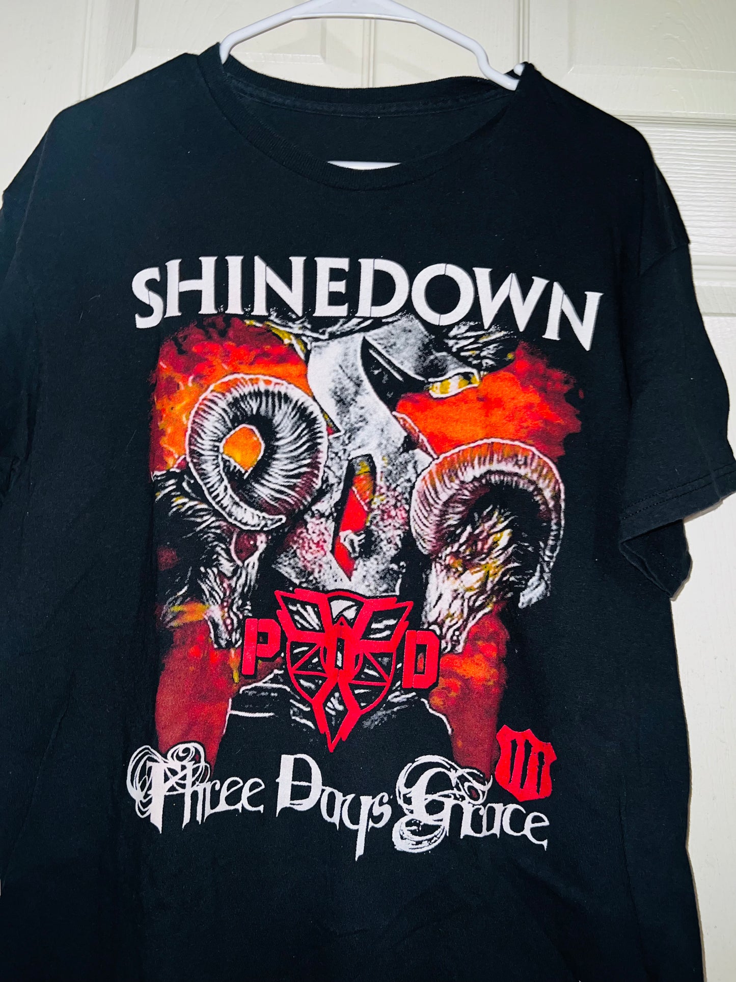 Vintage Shinedown/Three Days Grace Double Sided Oversized Tee