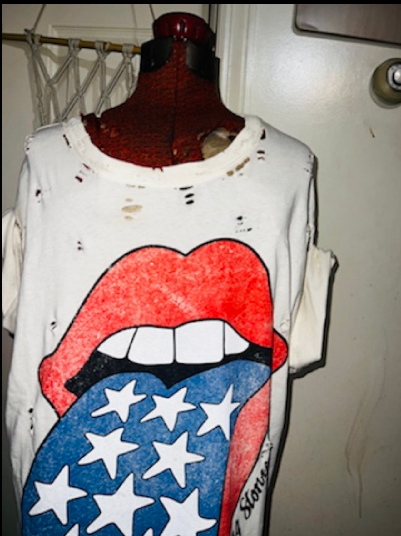 Rolling Stones Oversized Distressed Tee