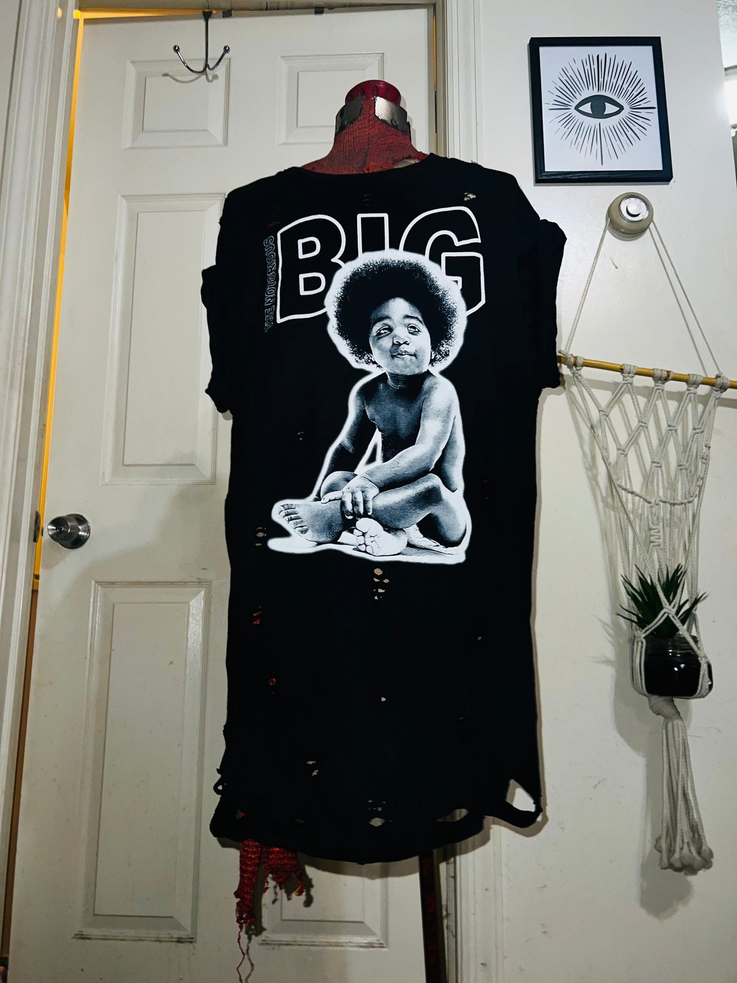 Notorious BIG Oversized Distressed Tee