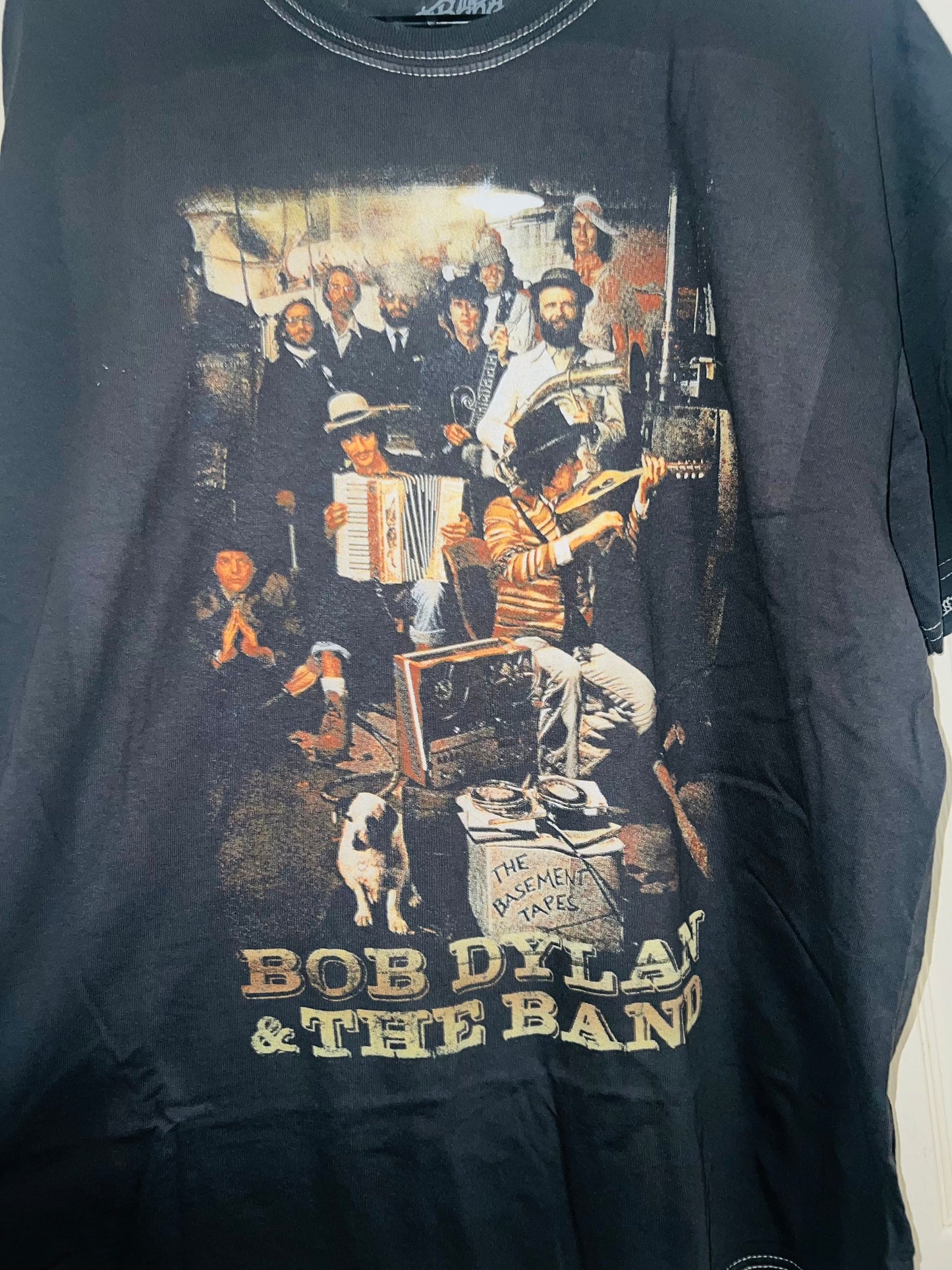 Bob Dylan and the Band Oversized Distressed Tee