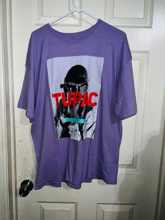 Tupac Oversized Distressed Tee