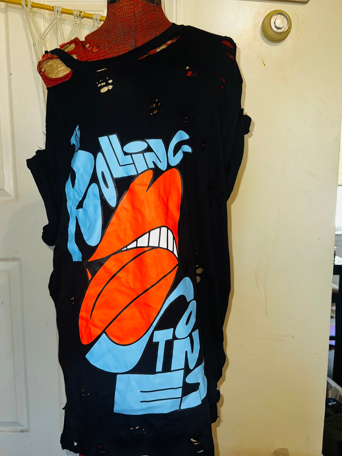 The Rolling Stones Oversized Distressed Tee