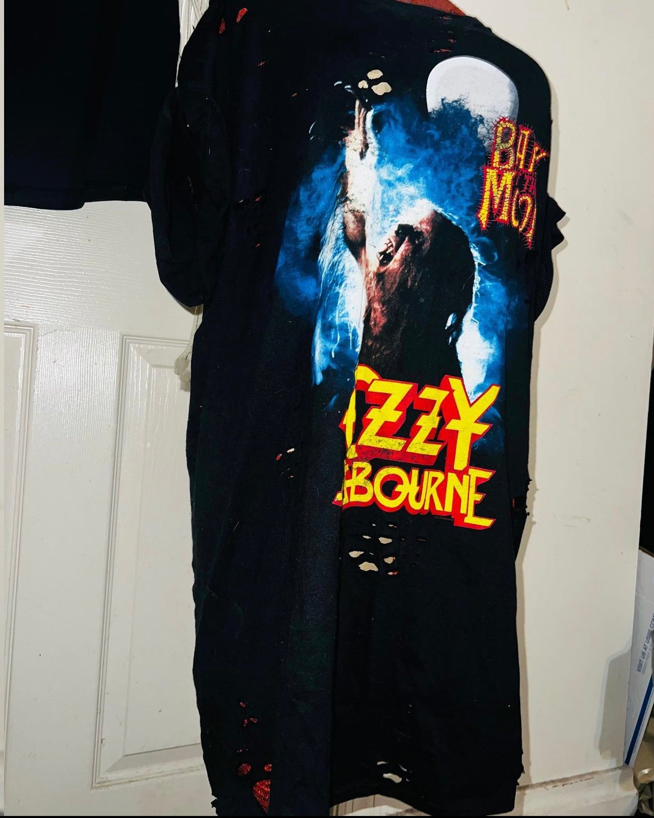 Ozzy Osbourne “Back at the Moon” Oversized Distressed Tee