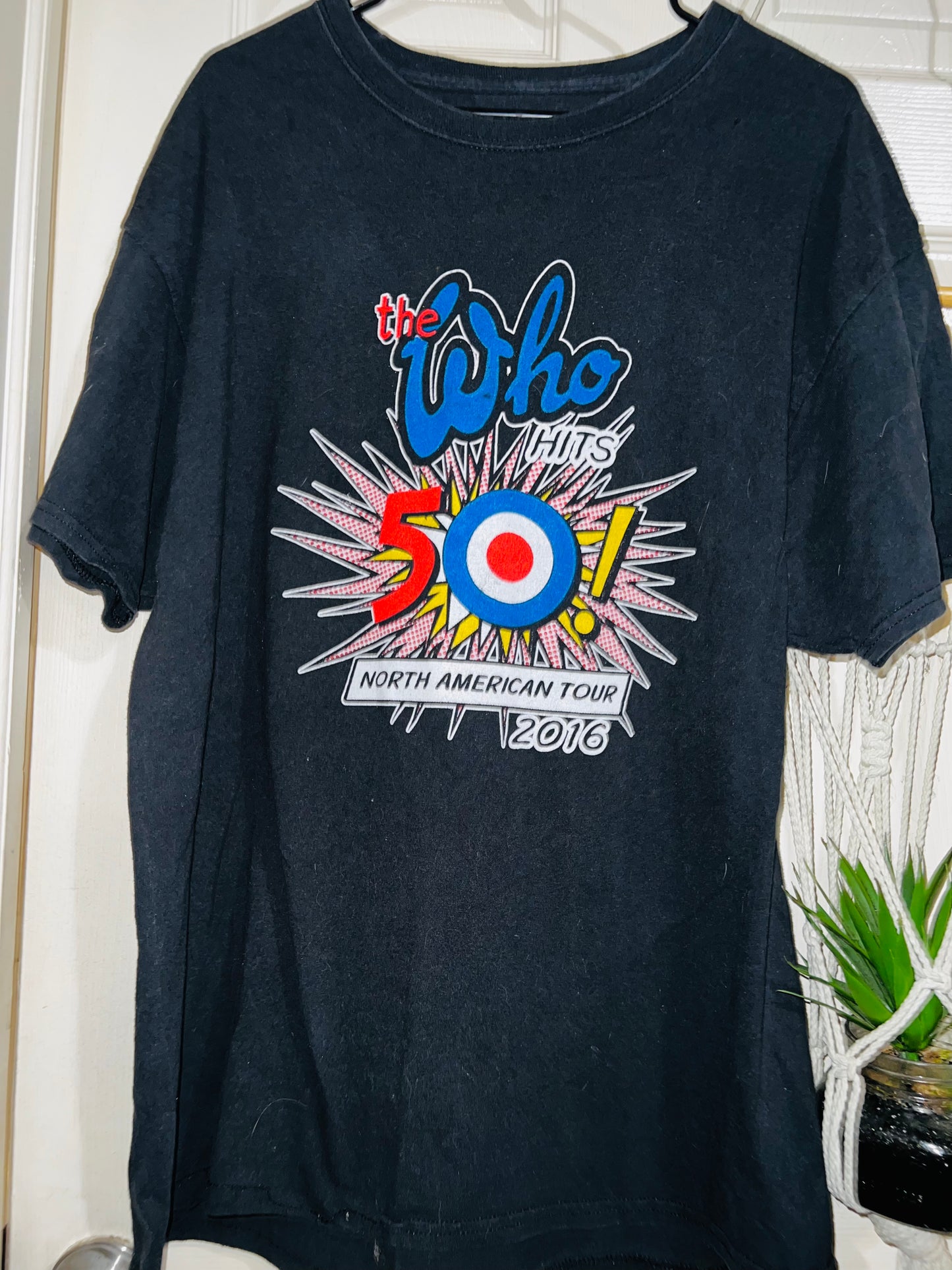 The Who 2016 Vintage Tour Oversized Distressed Tee