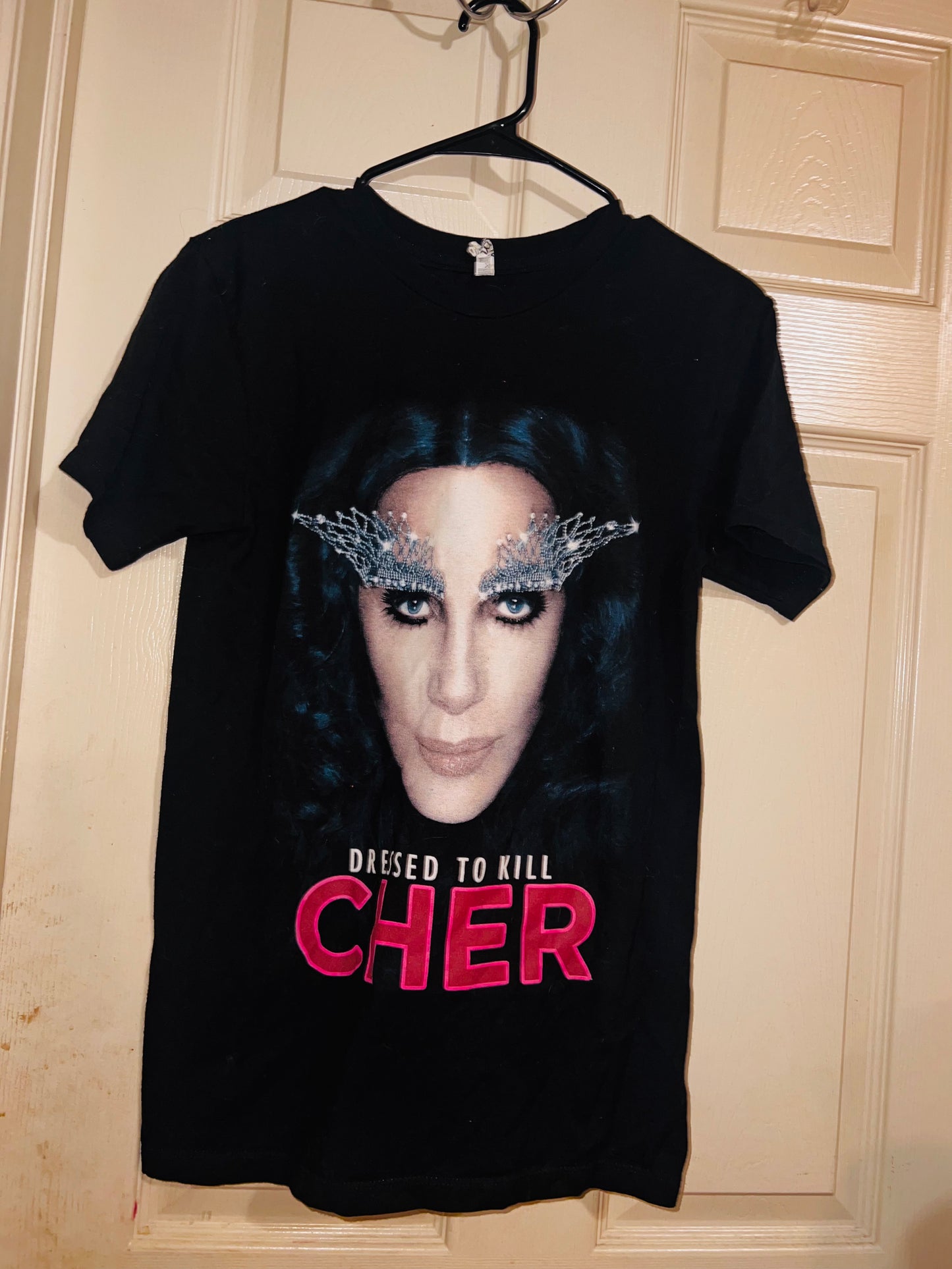 Cher 2014 Vintage Dressed to Kill Tour Distressed Tee